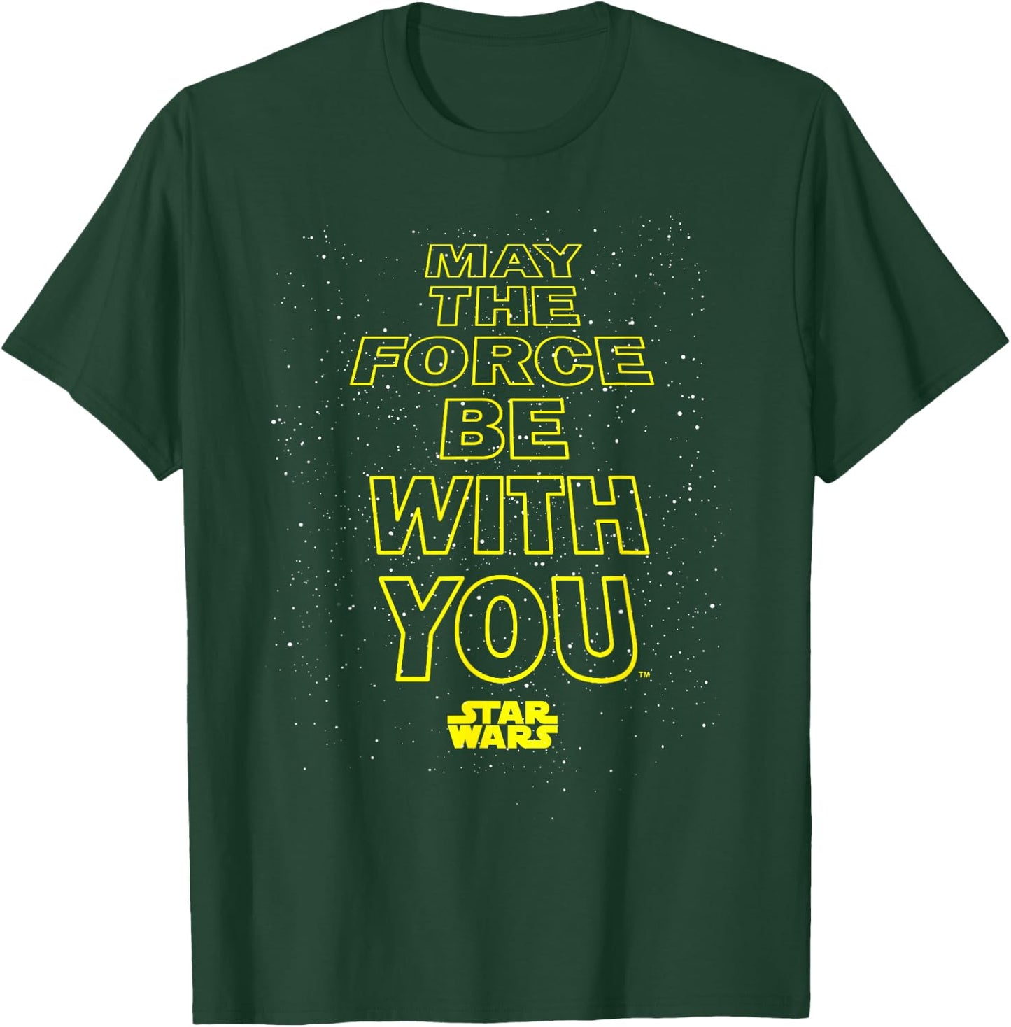 Star Wars May The Force Be With You Quote T-Shirt - T-Shirt | Forest