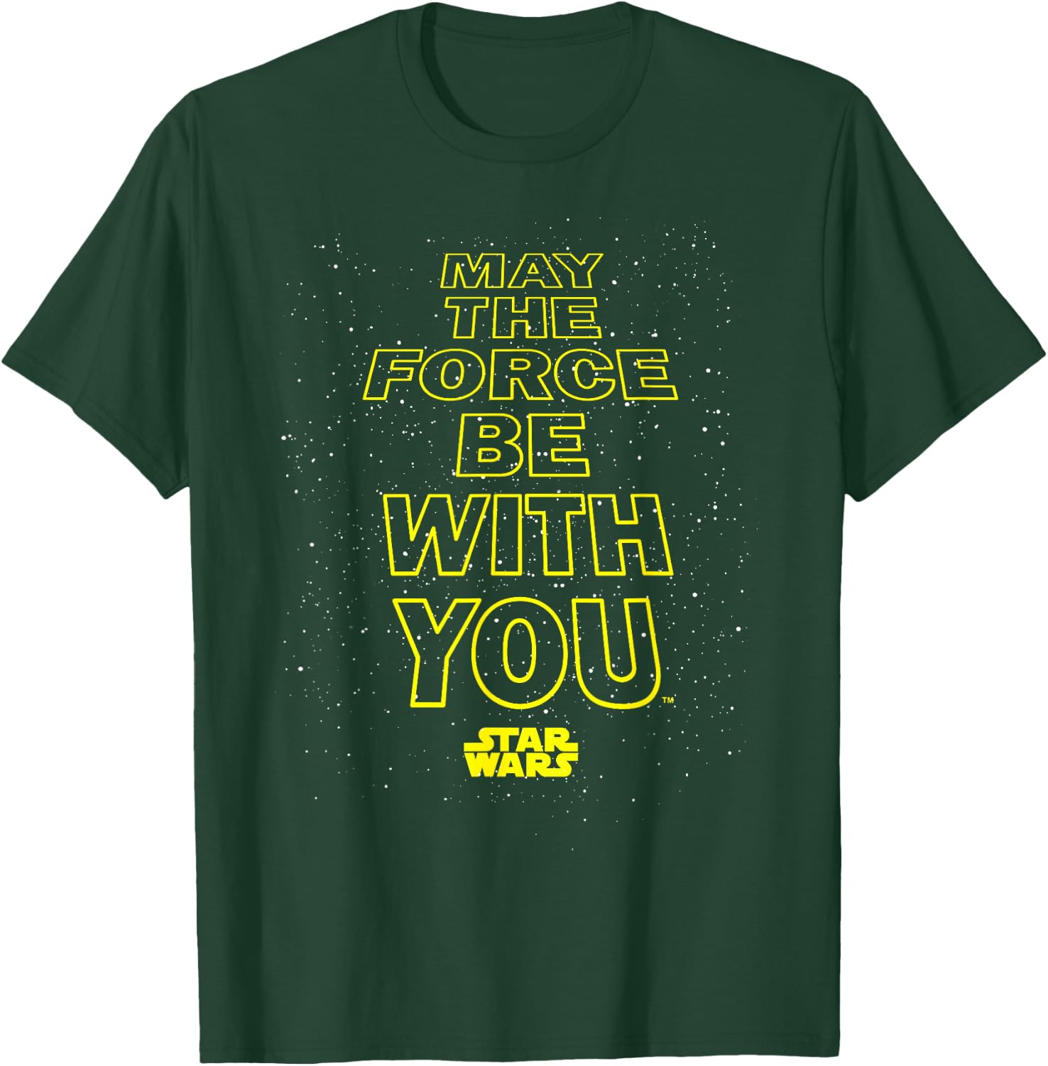 Star Wars May The Force Be With You Quote T-Shirt - T-Shirt | Forest