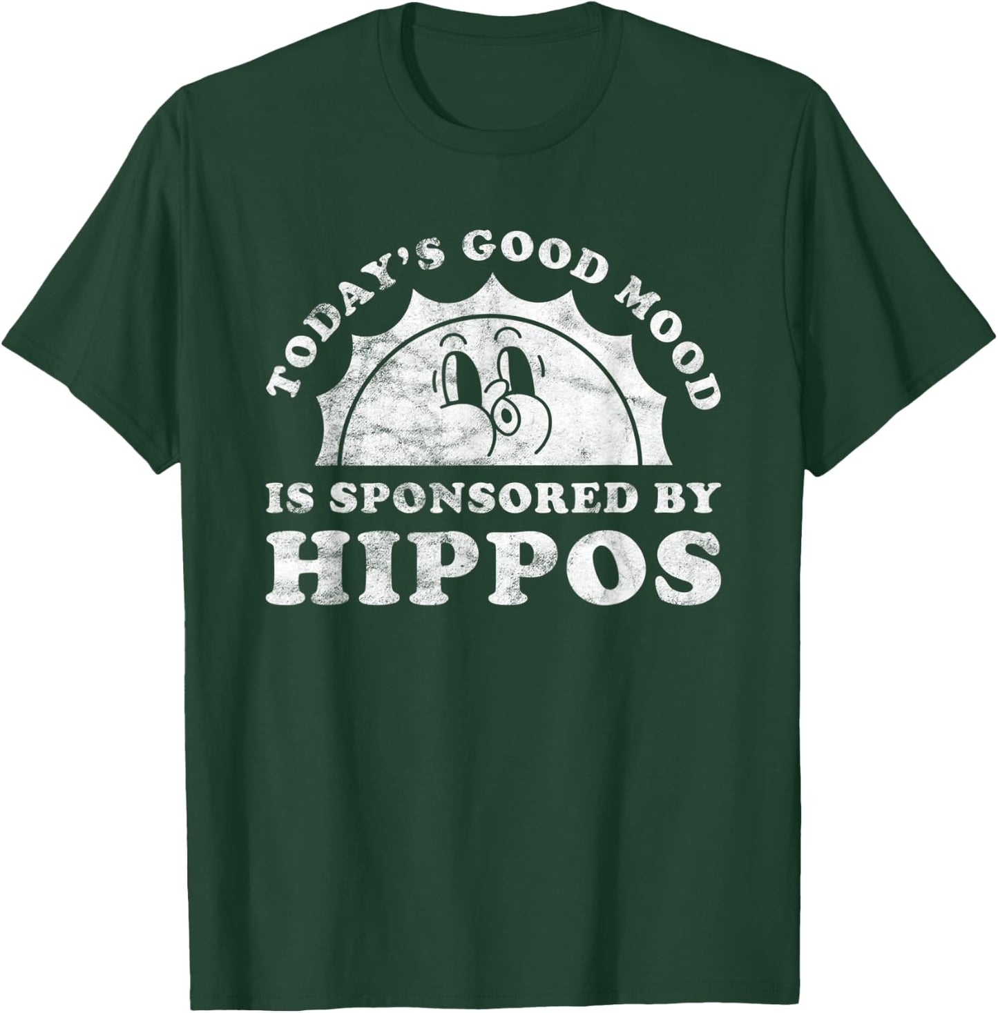 Funny Cute Retro Vintage Hippos or Hippo T-Shirt - T-Shirt | Forest