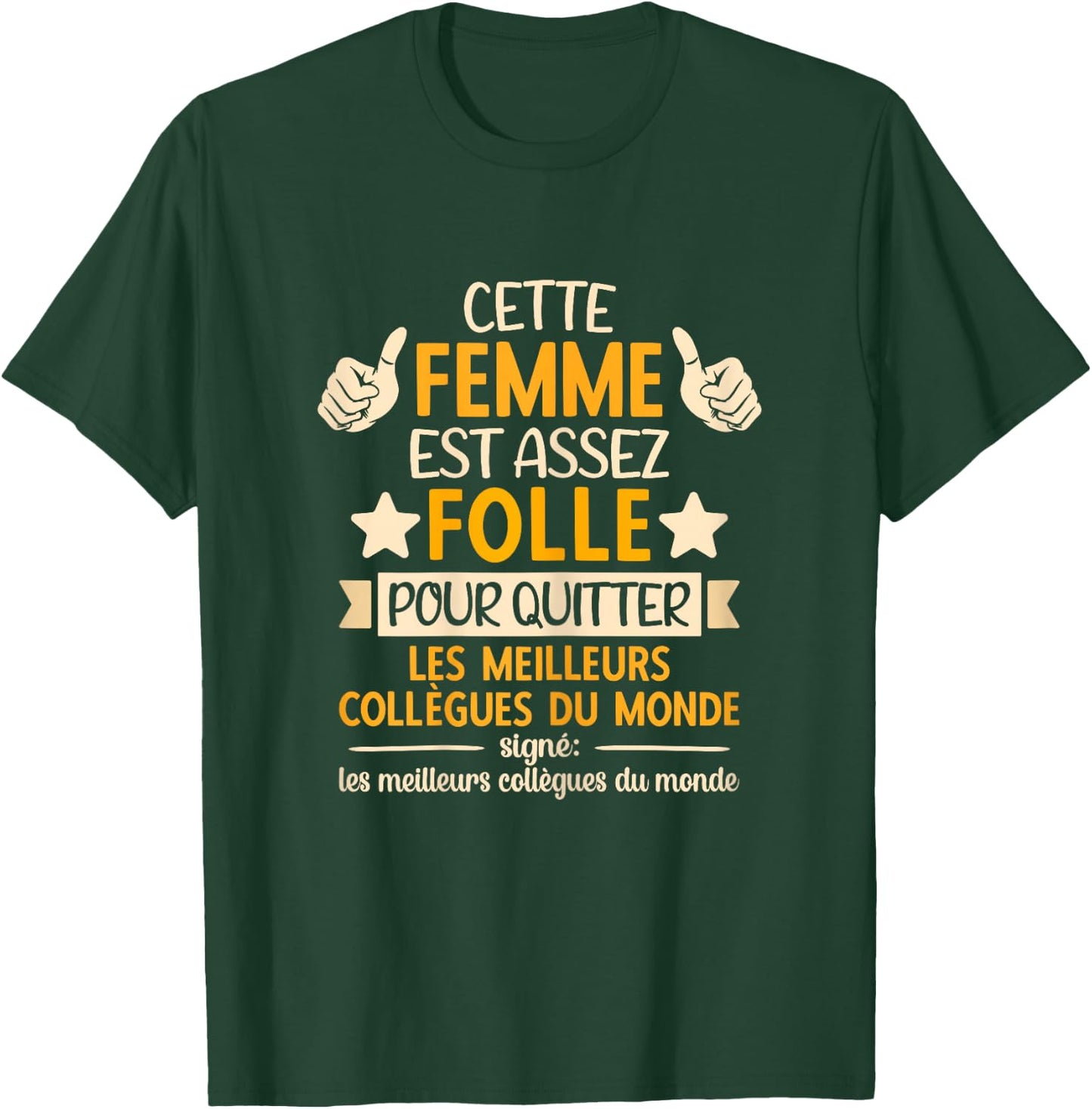 Depart Collegue de Travail, New Job, New Job , Black T-Shirt - T-Shirt | Forest