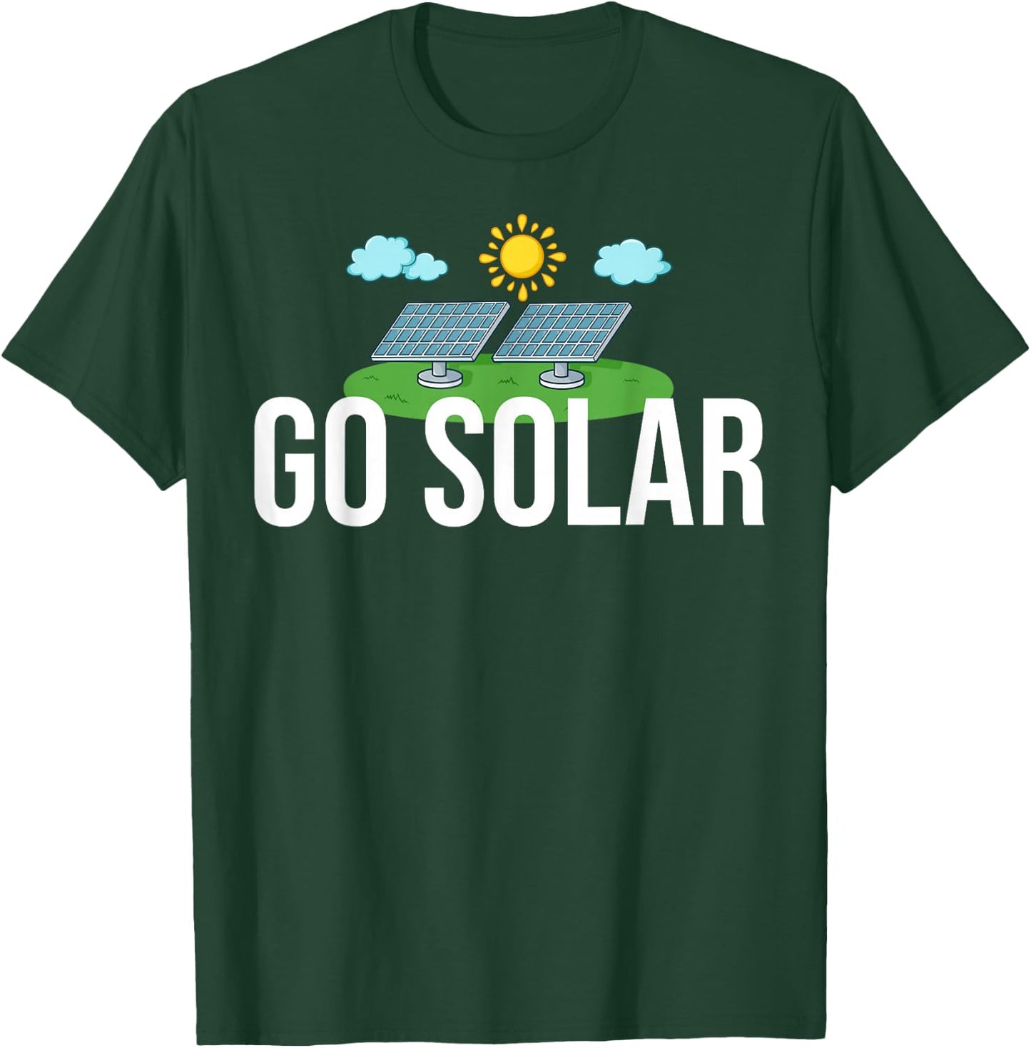 Solar Energy Power System Solar Panel Home T-Shirt - T-Shirt | Forest