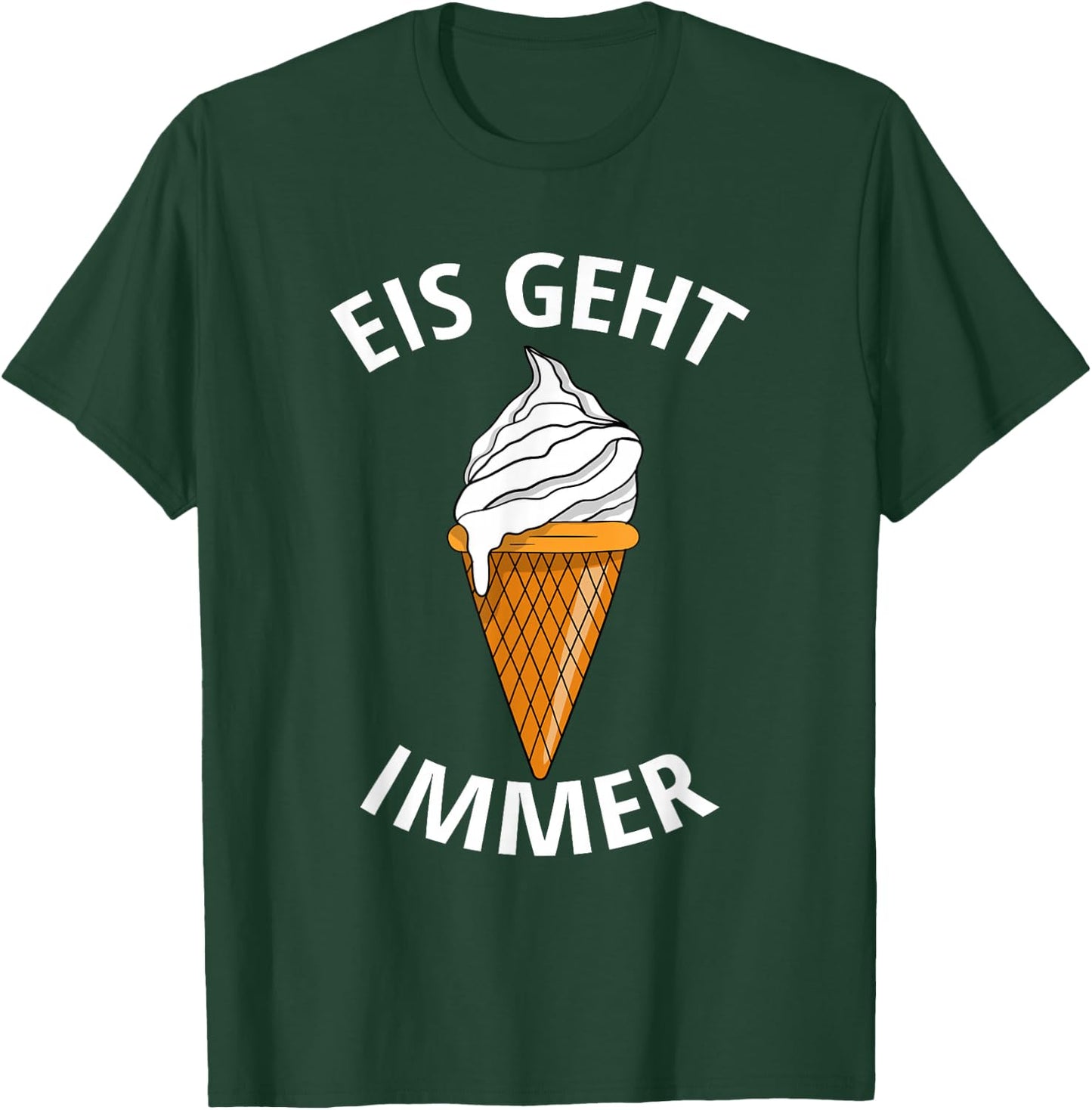 EIS GEHT IMMER , black T-Shirt - T-Shirt | Forest