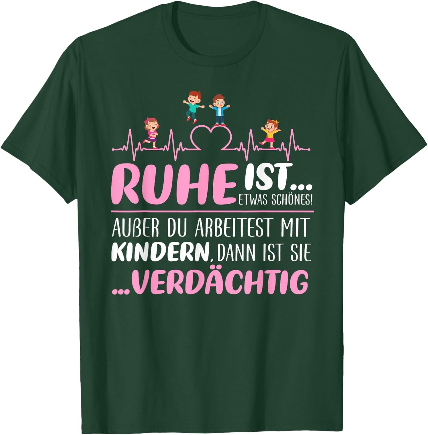 Erzieherin Pädagogin Kindergarten - Lustiger Spruch T-Shirt - T-Shirt | Forest