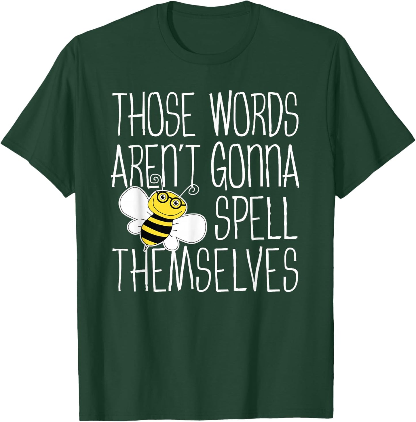 Cute Spelling Bee Design For Competitive Word Loving Kids T-Shirt - T-Shirt | Forest