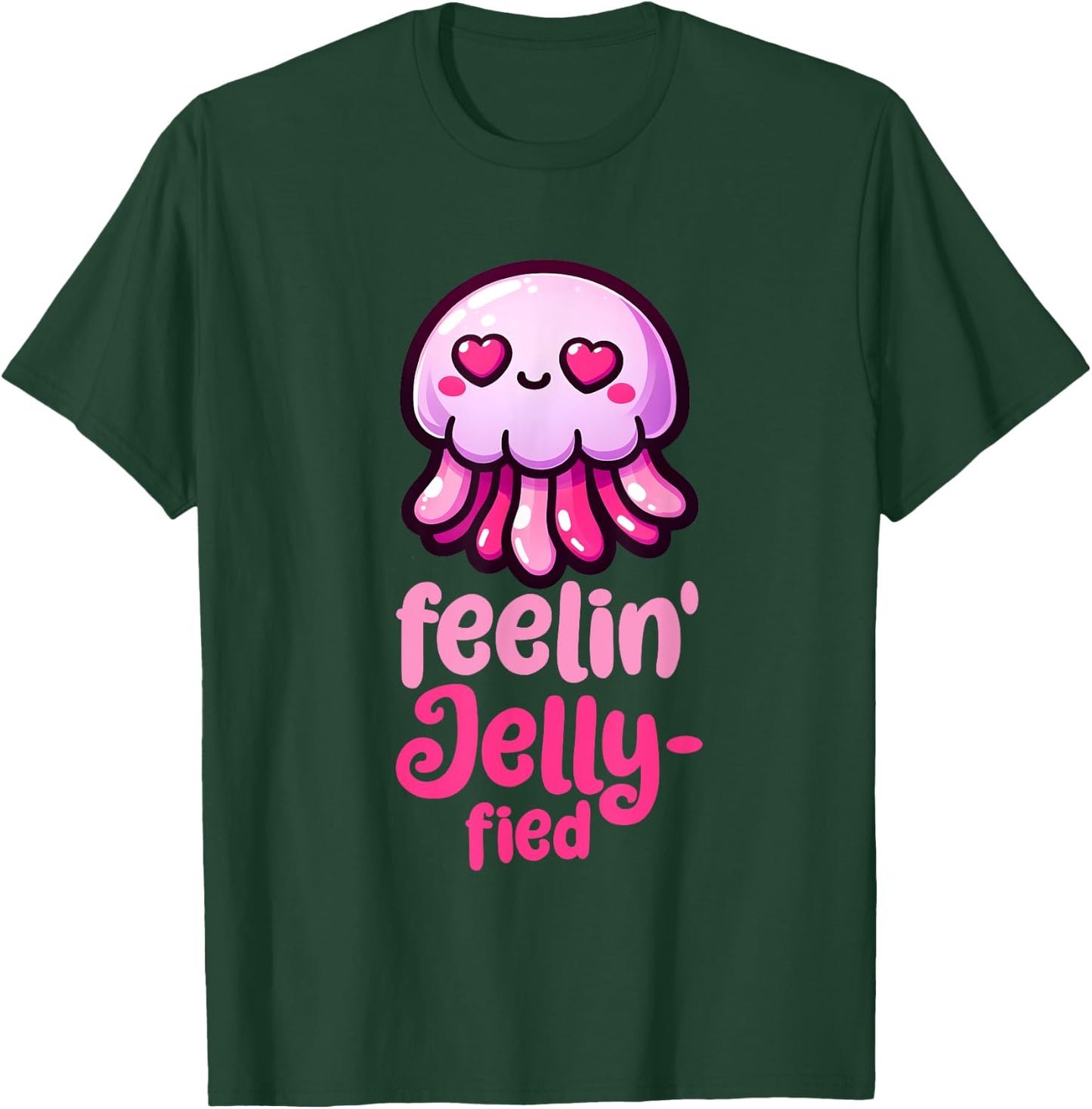 Feelin' Jelly-fied - Cute Jellyfish T-Shirt - T-Shirt | Forest