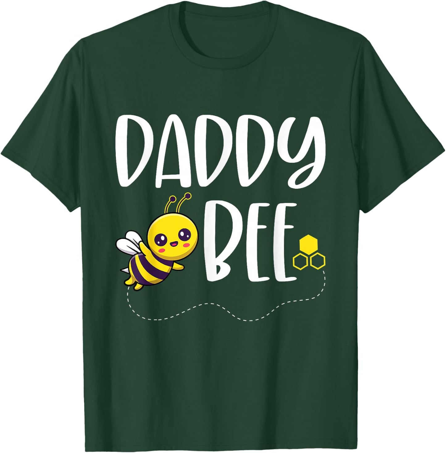 Birthday Bee Family Matching Daddy Bee Dad Beekeeper Papa T-Shirt - T-Shirt | Forest