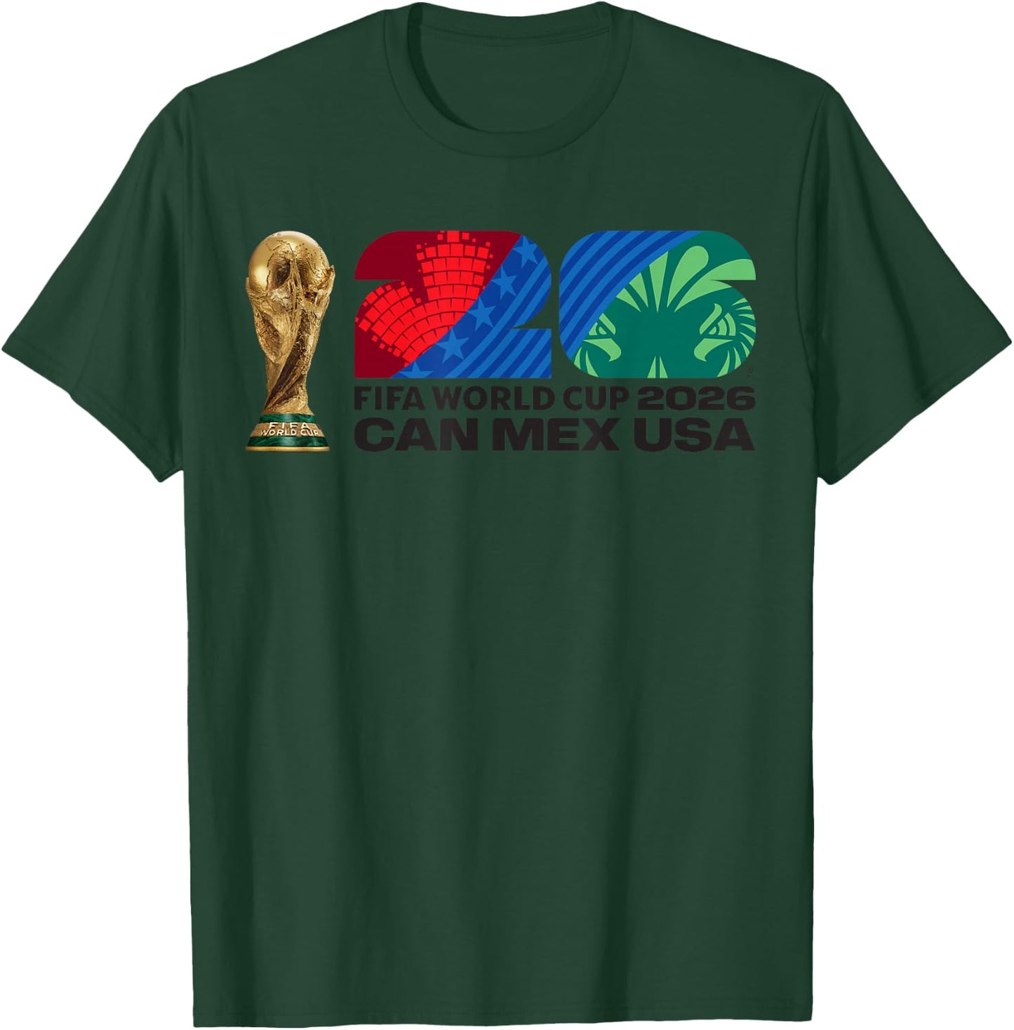 FIFA World CUP26 FIFA Host Country Trophäe Farbe T-Shirt - T-Shirt | Forest