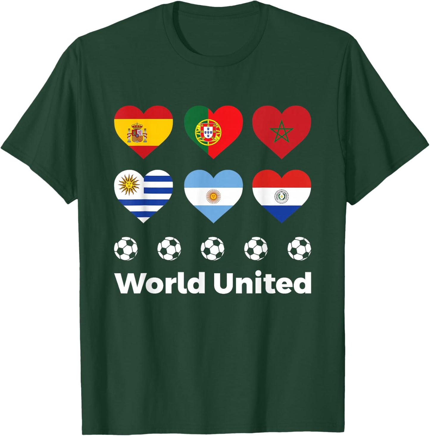 Soccer Football Tournament World United 2030 Love Sports T-Shirt - T-Shirt | Forest