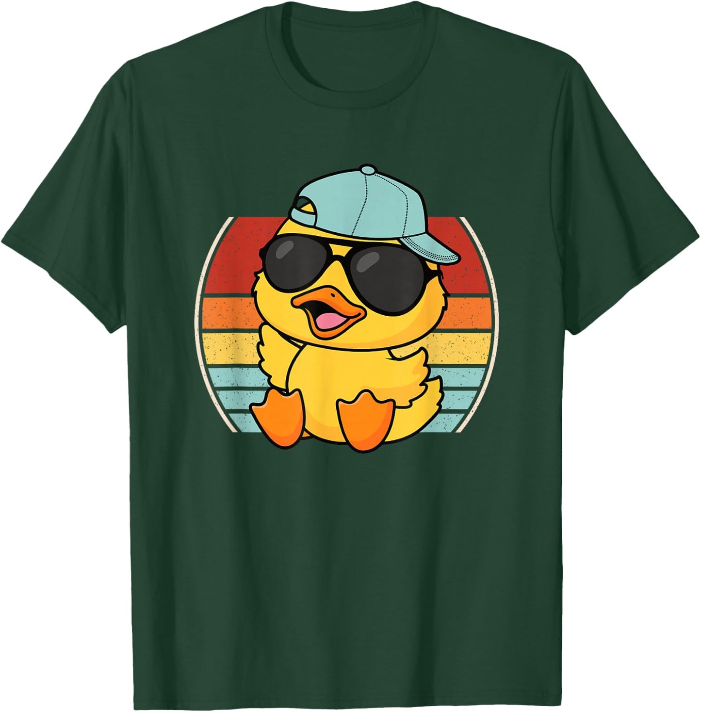 Cool Duck Retro Duck Lover Men Women Boys Girls Kids T-Shirt - T-Shirt | Forest