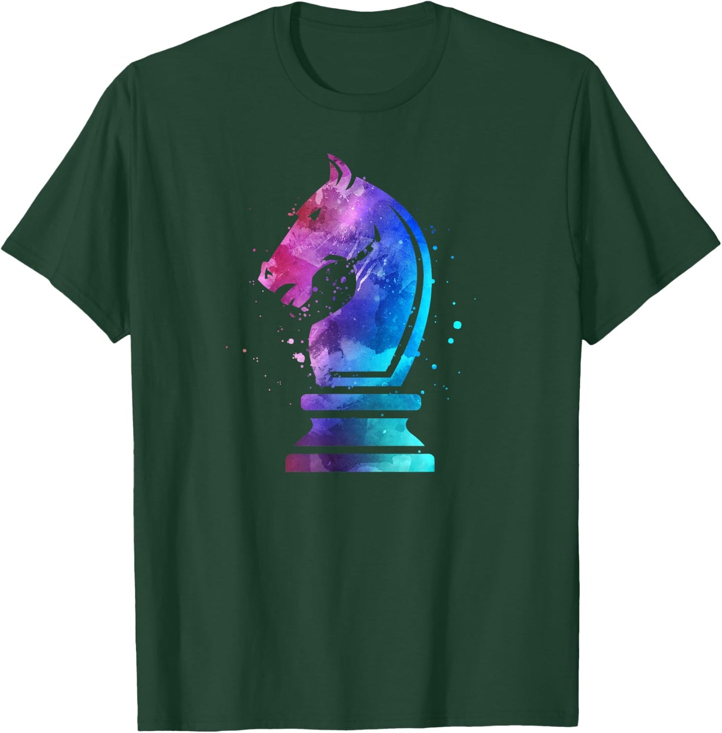 Chess Piece Knight Gift Chess Lover Player Women Girls T-Shirt - T-Shirt | Forest