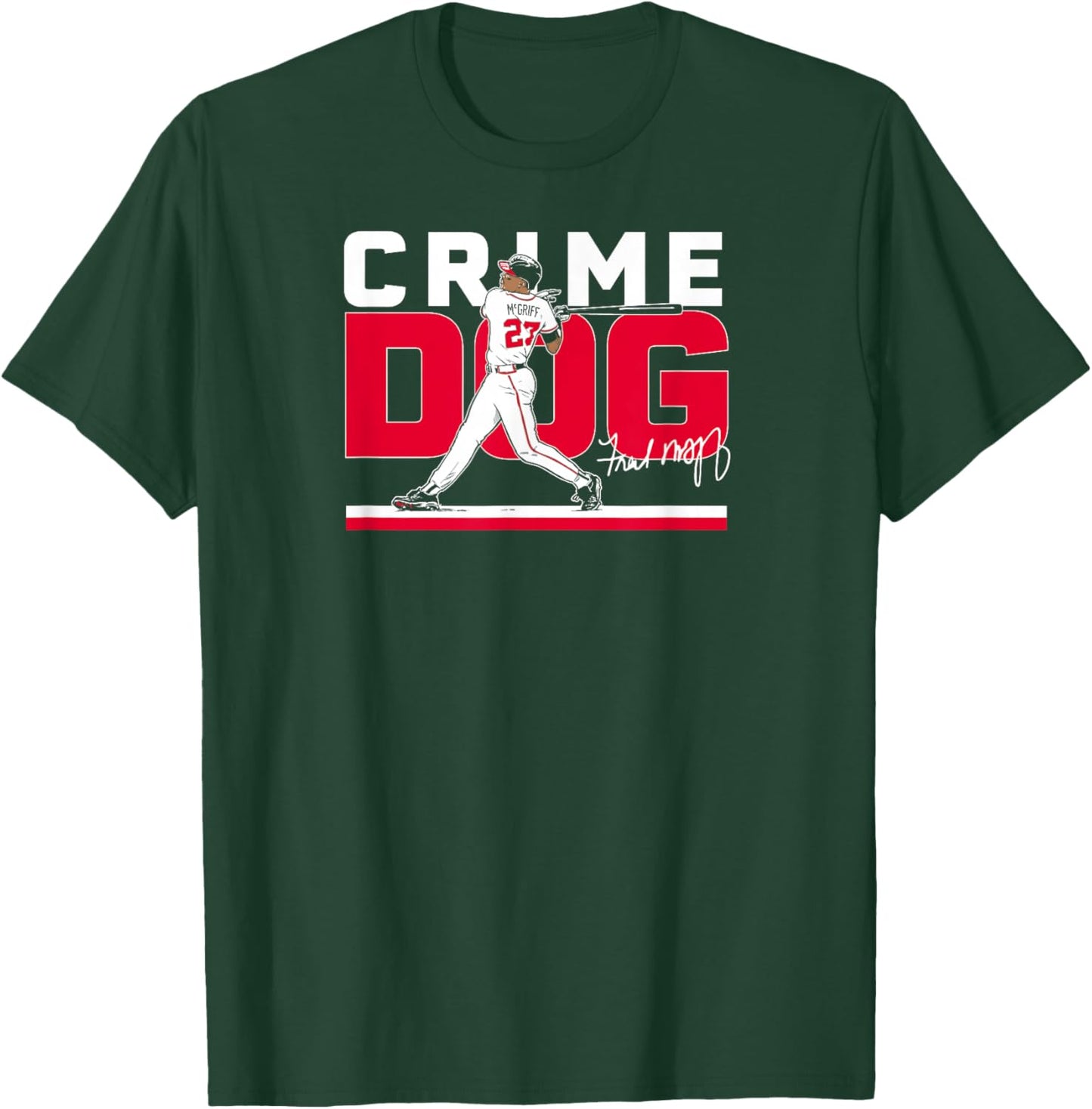 Fred McGriff - Crime Dog - Atlanta Baseball T-Shirt - T-Shirt | Forest