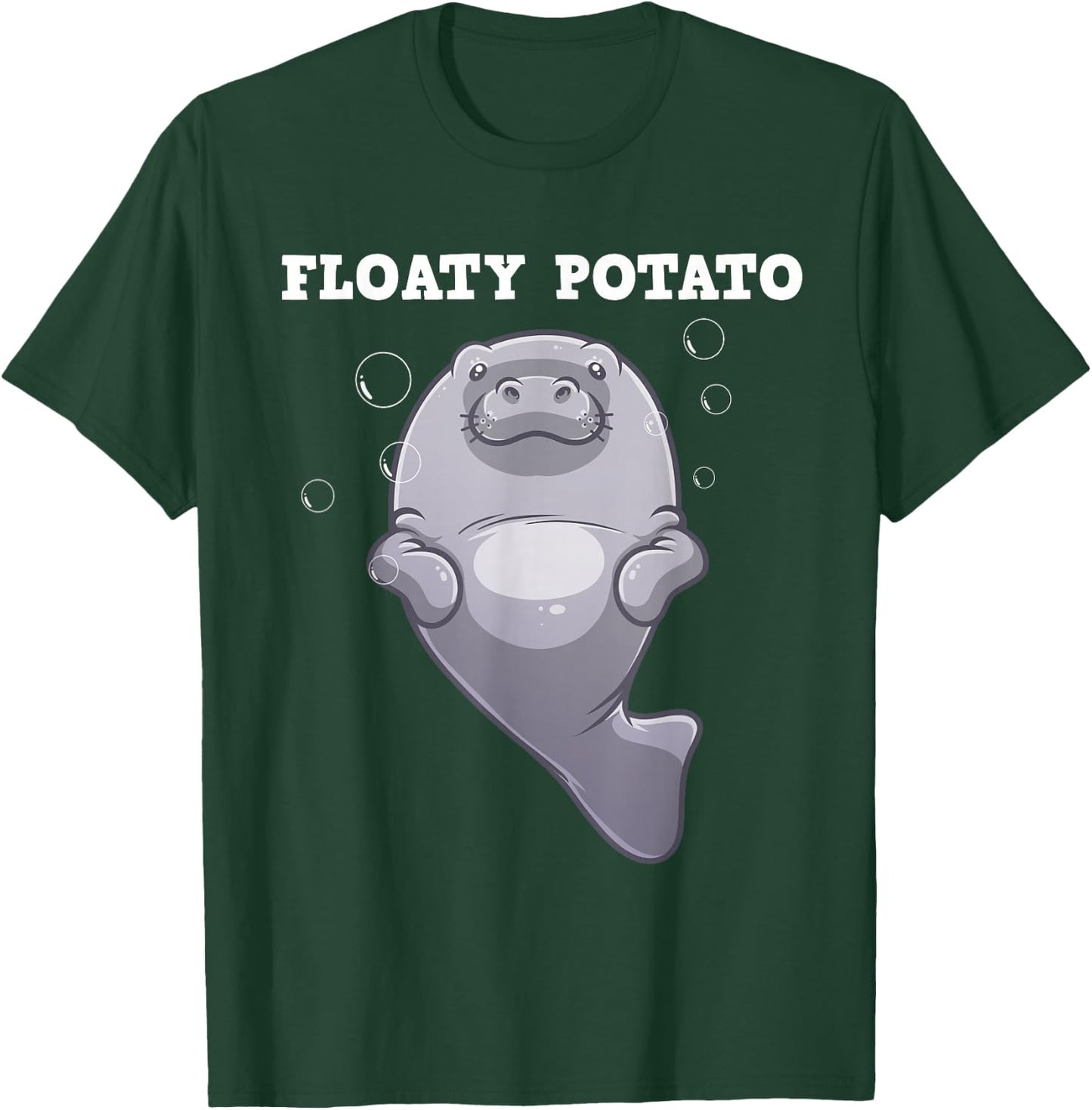 Cute Manatee Art Women Manatee Aquatic Animal Lover T-Shirt - T-Shirt | Forest