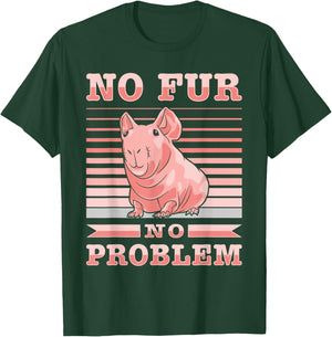 Hairless Guinea Pig Skinny Pig Owner Cavy Rodent Pet T-Shirt - T-Shirt | Forest
