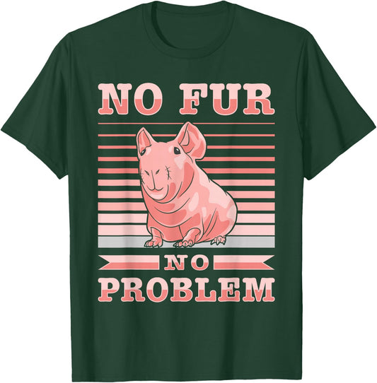 Hairless Guinea Pig Skinny Pig Owner Cavy Rodent Pet T-Shirt - T-Shirt | Forest