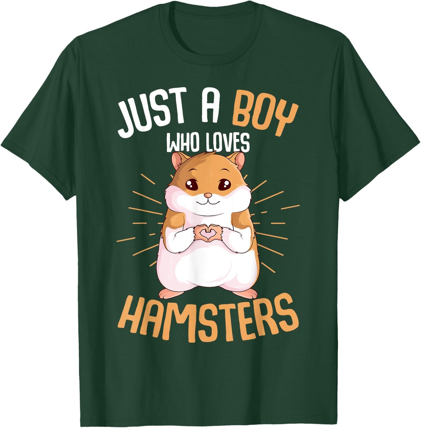 Just a Boy who loves Hamsters Hammy Boys Kids Hamster Lover T-Shirt - T-Shirt | Forest