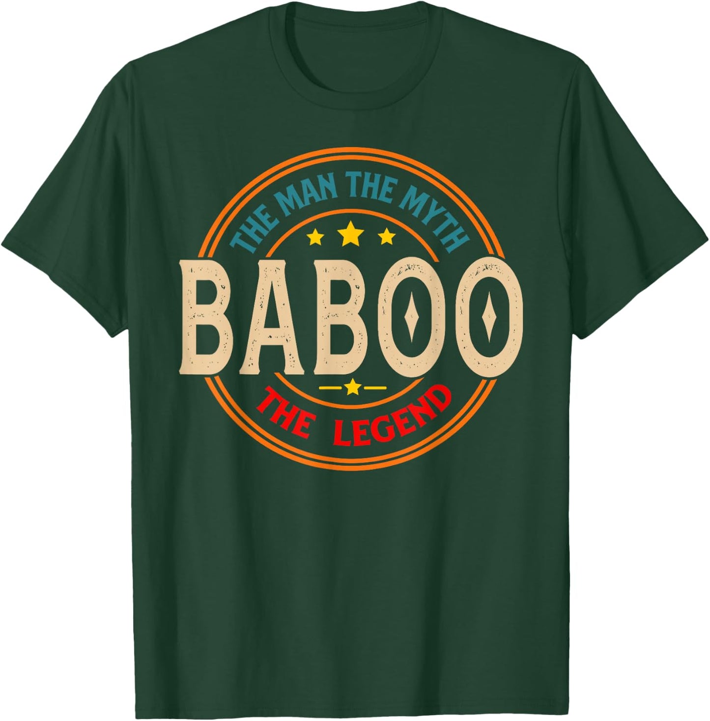 BABOO The Legend The Man, Funny BABOO Fathers Day T-Shirt - T-Shirt | Forest