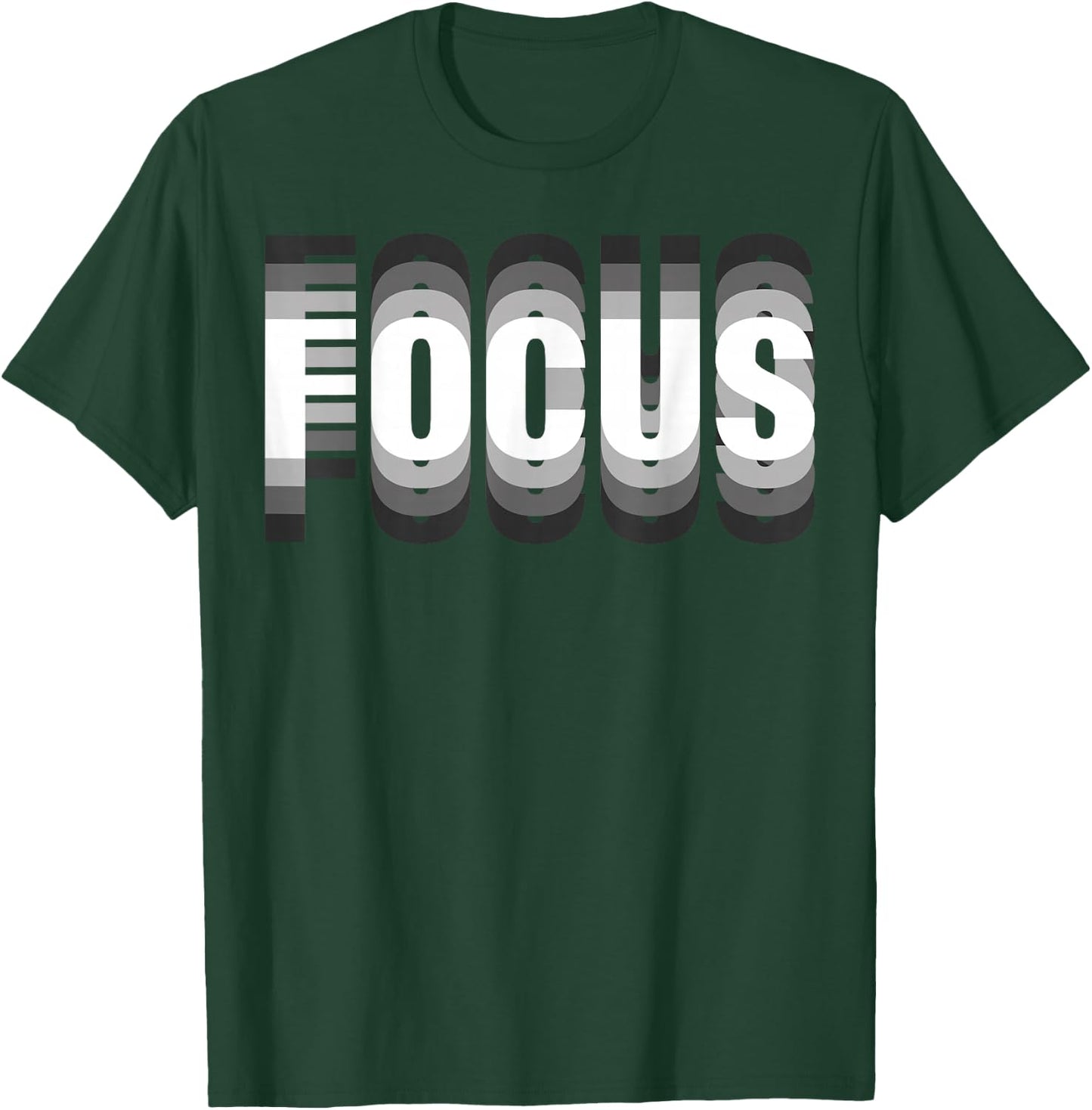 Focus Cool Trippy Optical Illusion , black T-Shirt - T-Shirt | Forest