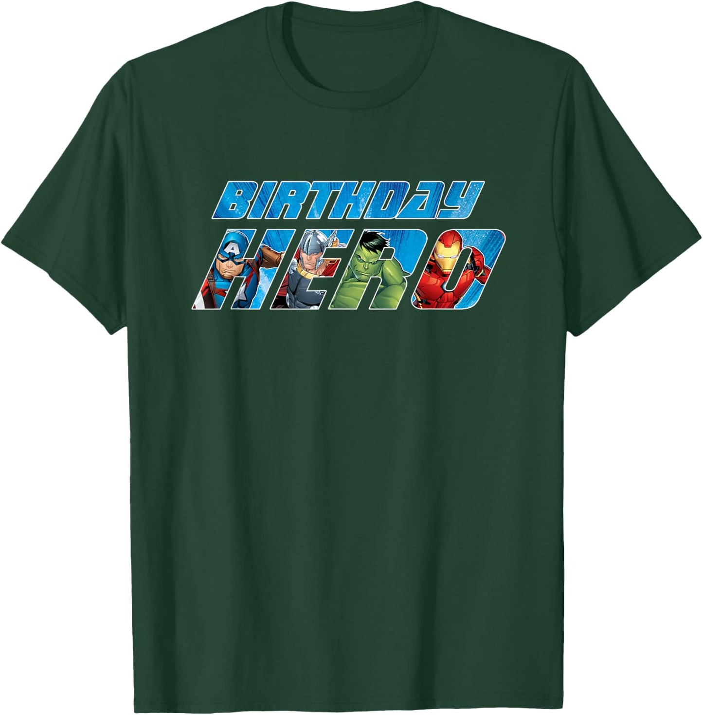 Marvel Avengers Birthday Hero T-Shirt - T-Shirt | Forest