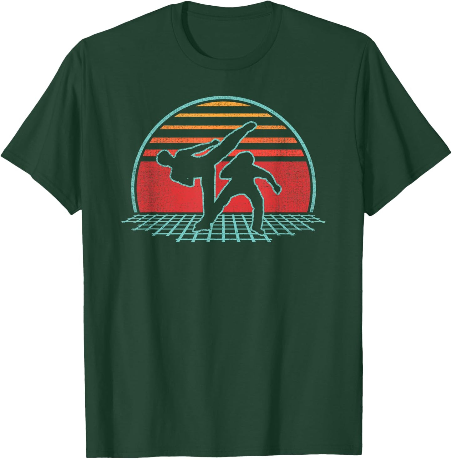 Capoeira Retro 80s Style T-Shirt - T-Shirt | Forest