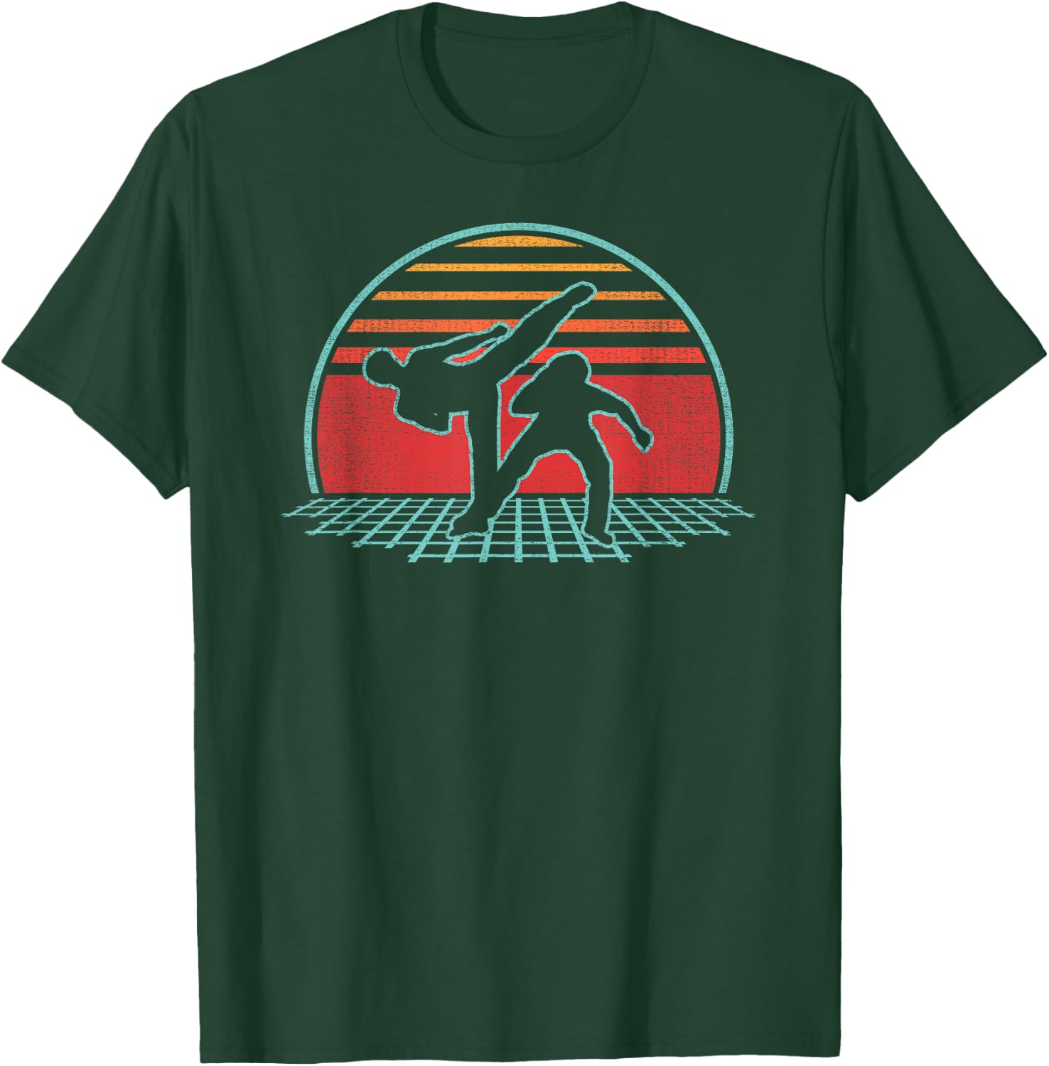 Capoeira Retro 80s Style T-Shirt - T-Shirt | Forest