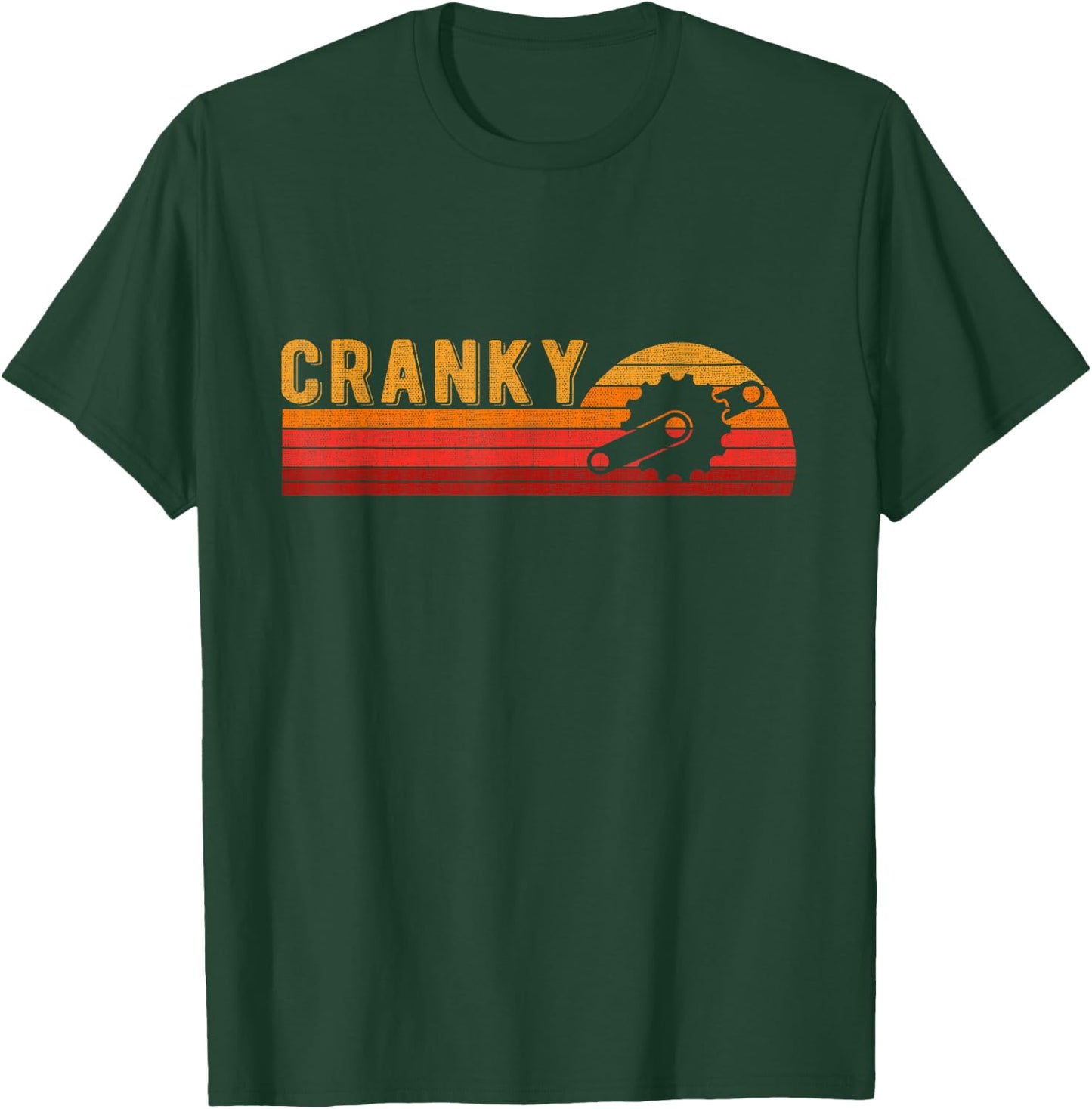 Bicycle Cranky Retro Gift T-Shirt - T-Shirt | Forest