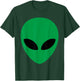 Alien Head Green Alien Grey Shirt T-Shirt - T-Shirt | Forest