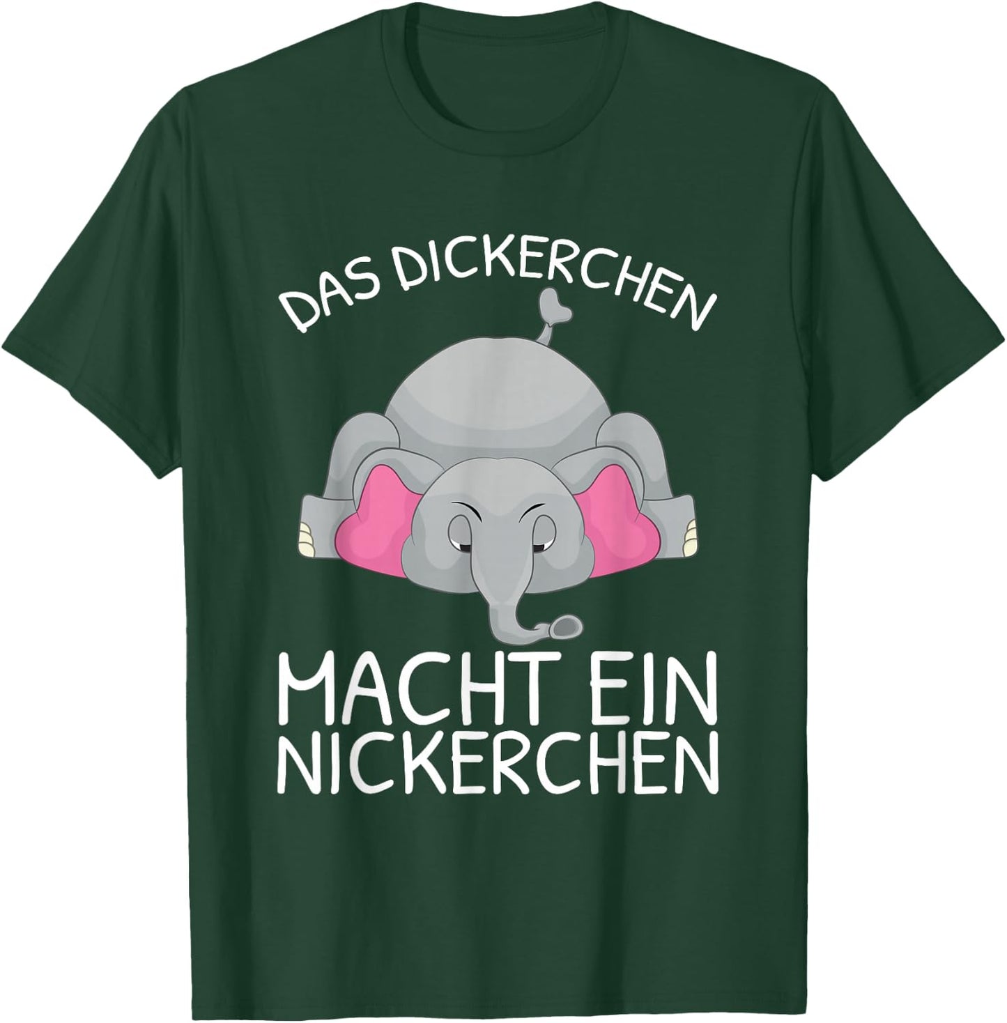 Das Dickerchen Macht Ein Naperchen Elephant Pyjamas Sleep , black T-Shirt - T-Shirt | Forest