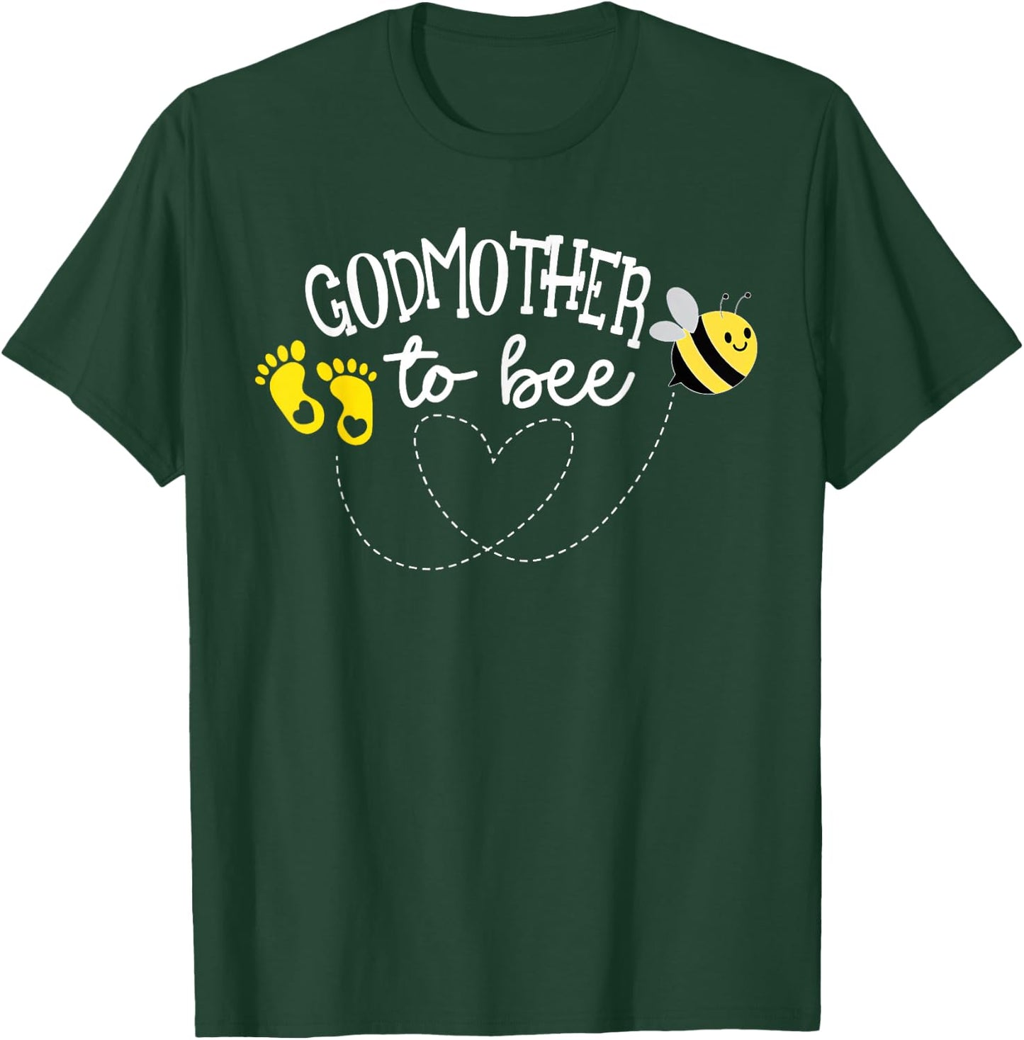 Godmother to Bee Pregnancy Announcement Baby Shower T-Shirt - T-Shirt | Forest
