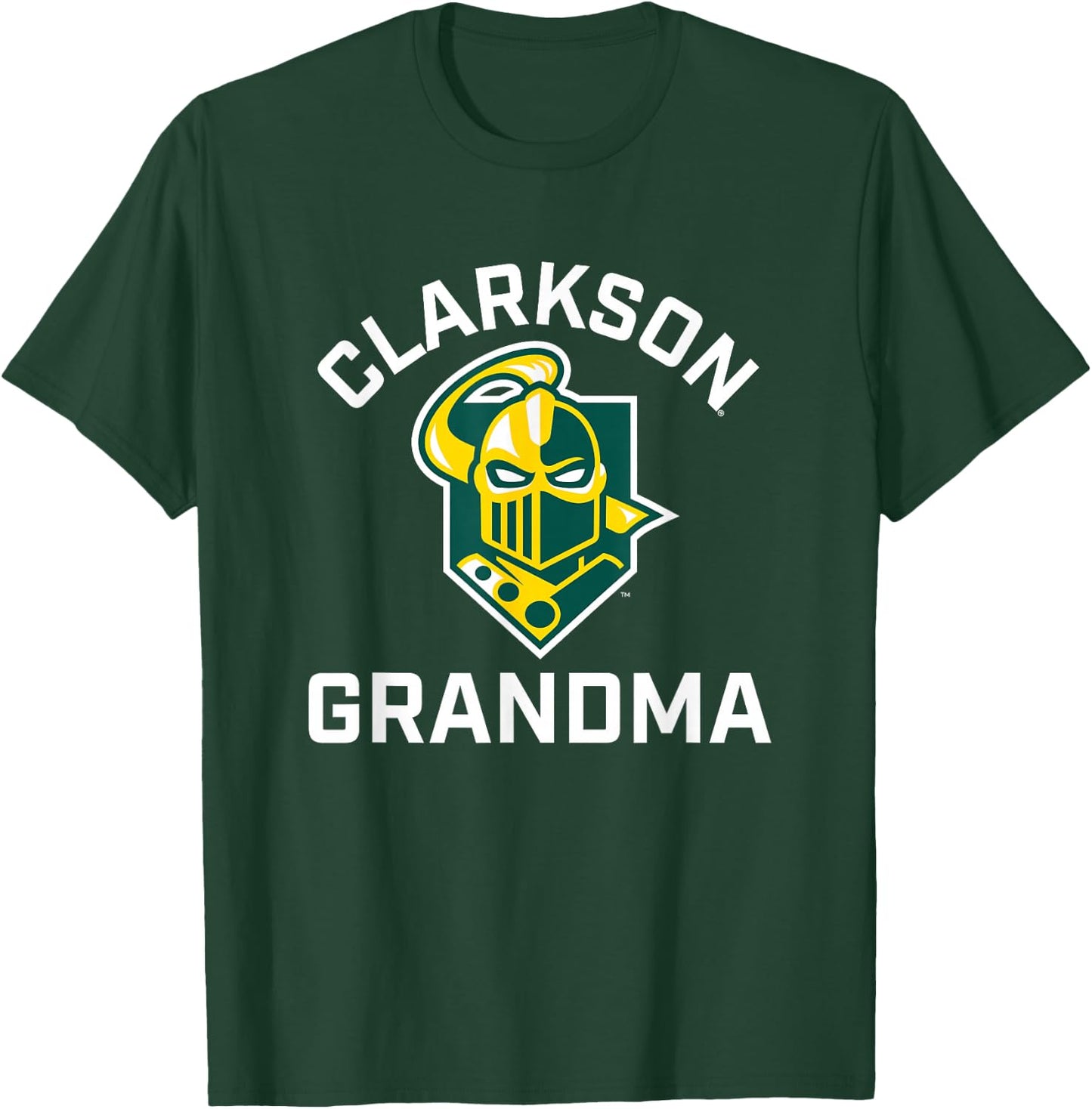 Clarkson University Golden Knights Arched Grandma T-Shirt - T-Shirt | Forest
