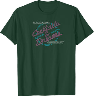 Cocktails & Dreams Classic 1980s Funny Graphic T-Shirt - T-Shirt | Forest