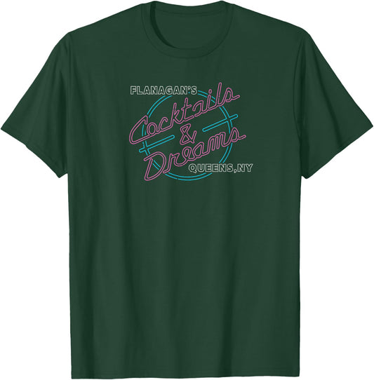 Cocktails & Dreams Classic 1980s Funny Graphic T-Shirt - T-Shirt | Forest