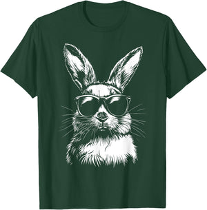Rabbit Easter Bunny Sunglasses T-Shirt - T-Shirt | Forest