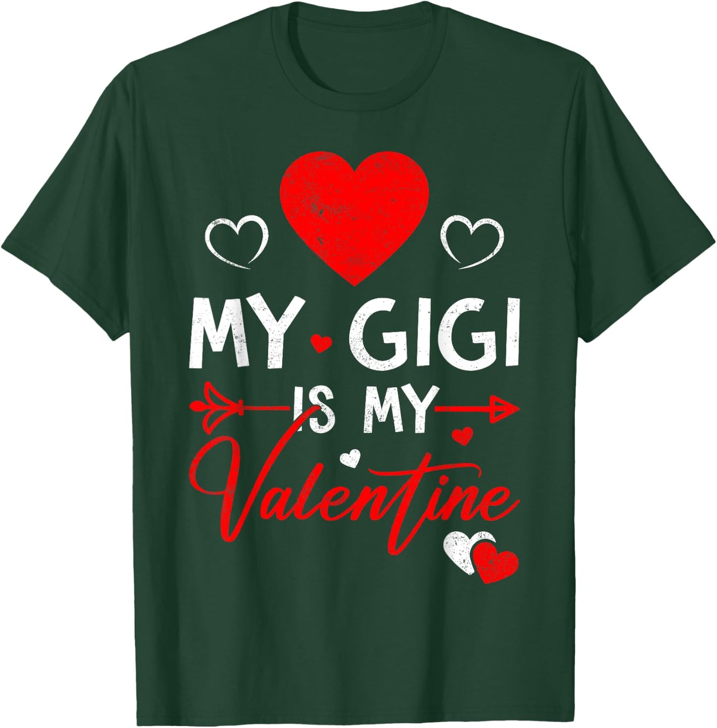Family Matching Love Heart My Gigi Is My Valentine T-Shirt - T-Shirt | Forest