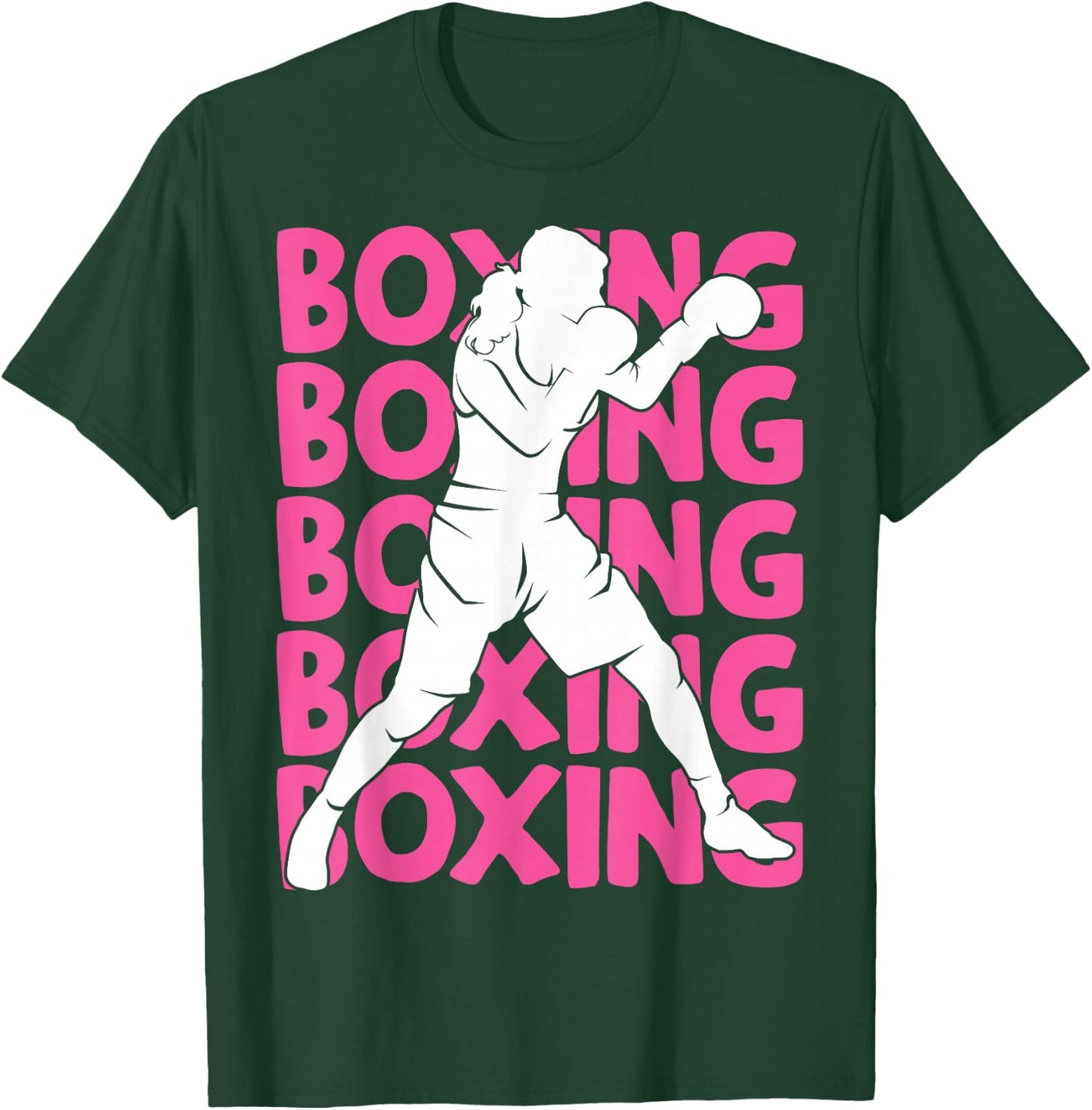 Boxing Boxer Girls Children Women T-Shirt - T-Shirt | Forest