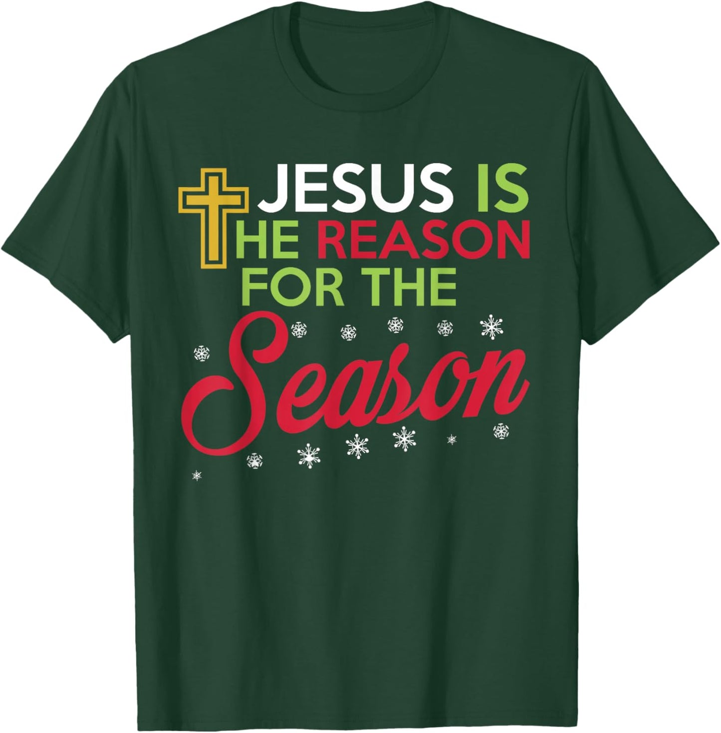 Jesus Is The Reason For The Season (Plain) T-Shirt - T-Shirt | Forest