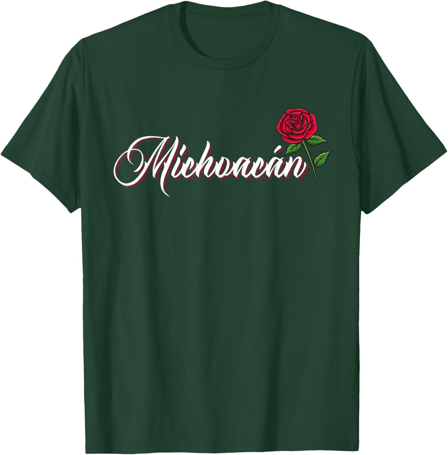 Michoacan Mexicana Latina Rose Heritage T-Shirt - T-Shirt | Forest
