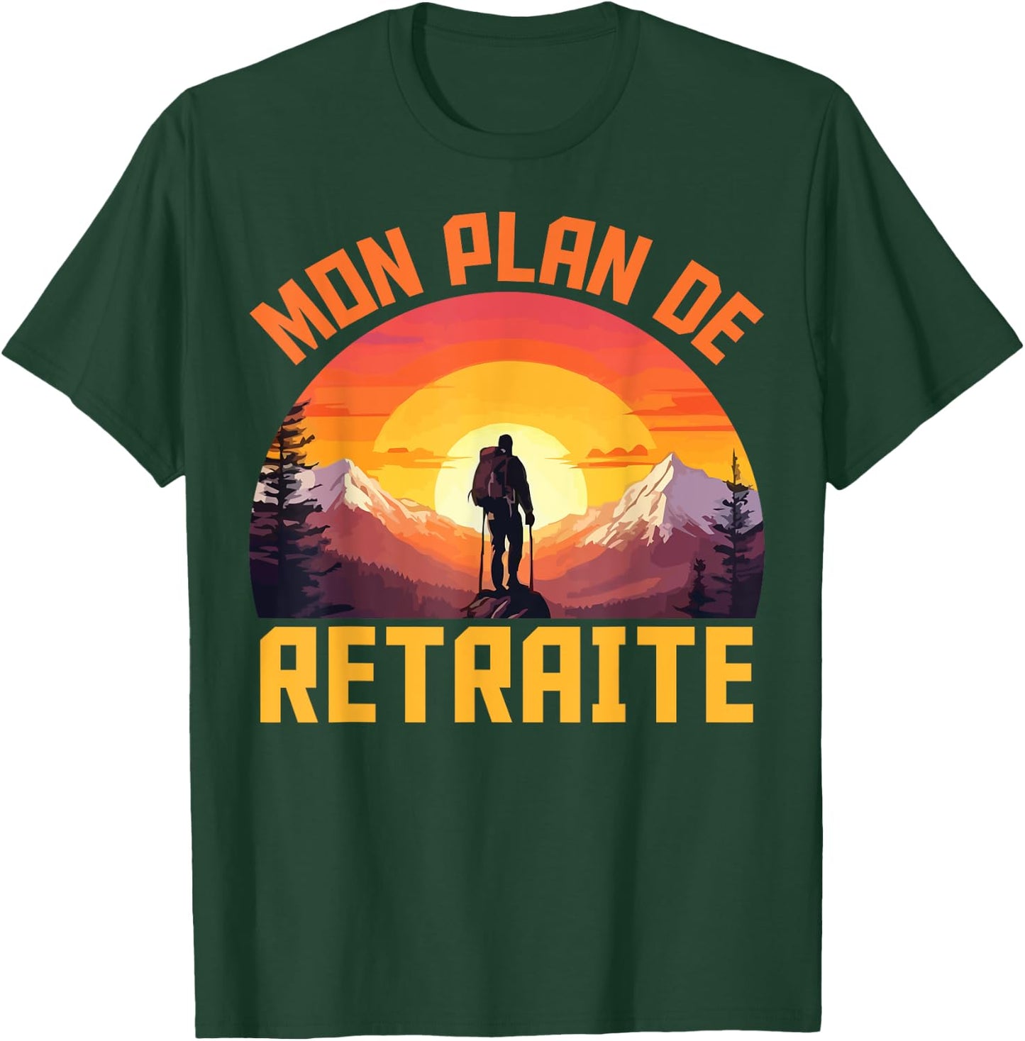 Vintage Gift Leaving Retirement Hiking My Retirement Plan T-Shirt - T-Shirt | Forest