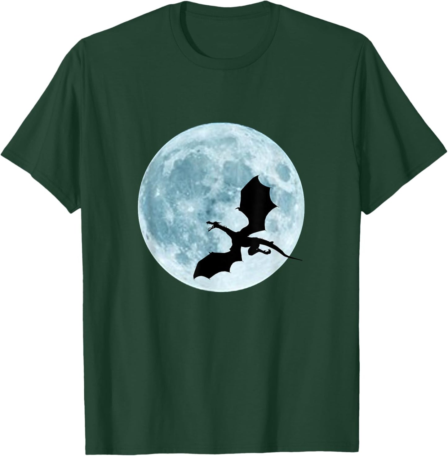 Flying Dragon by the Moon T Shirt T-Shirt - T-Shirt | Forest