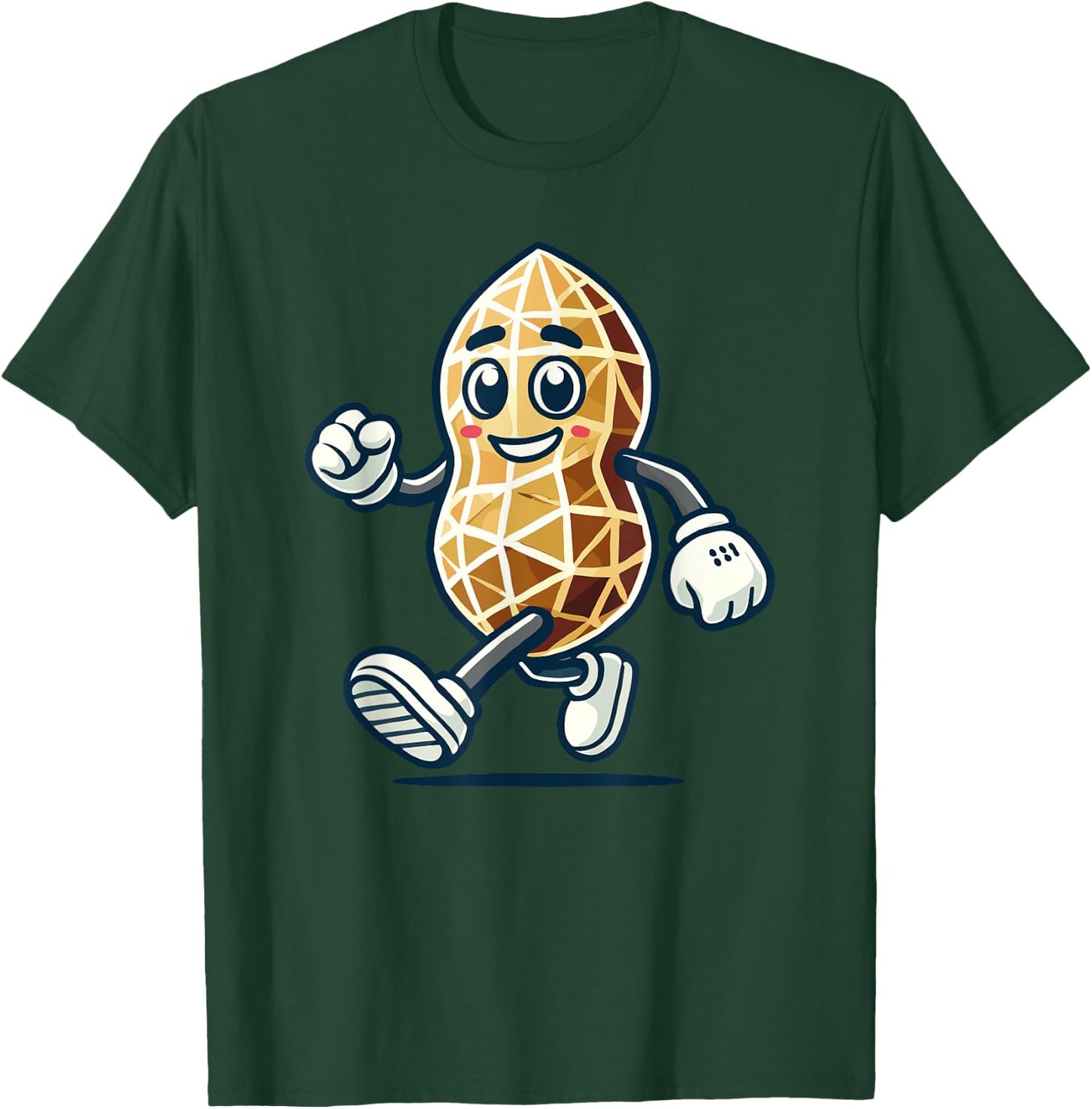 Geometric Art Peanut Peanuts , Black, S T-Shirt - T-Shirt | Forest
