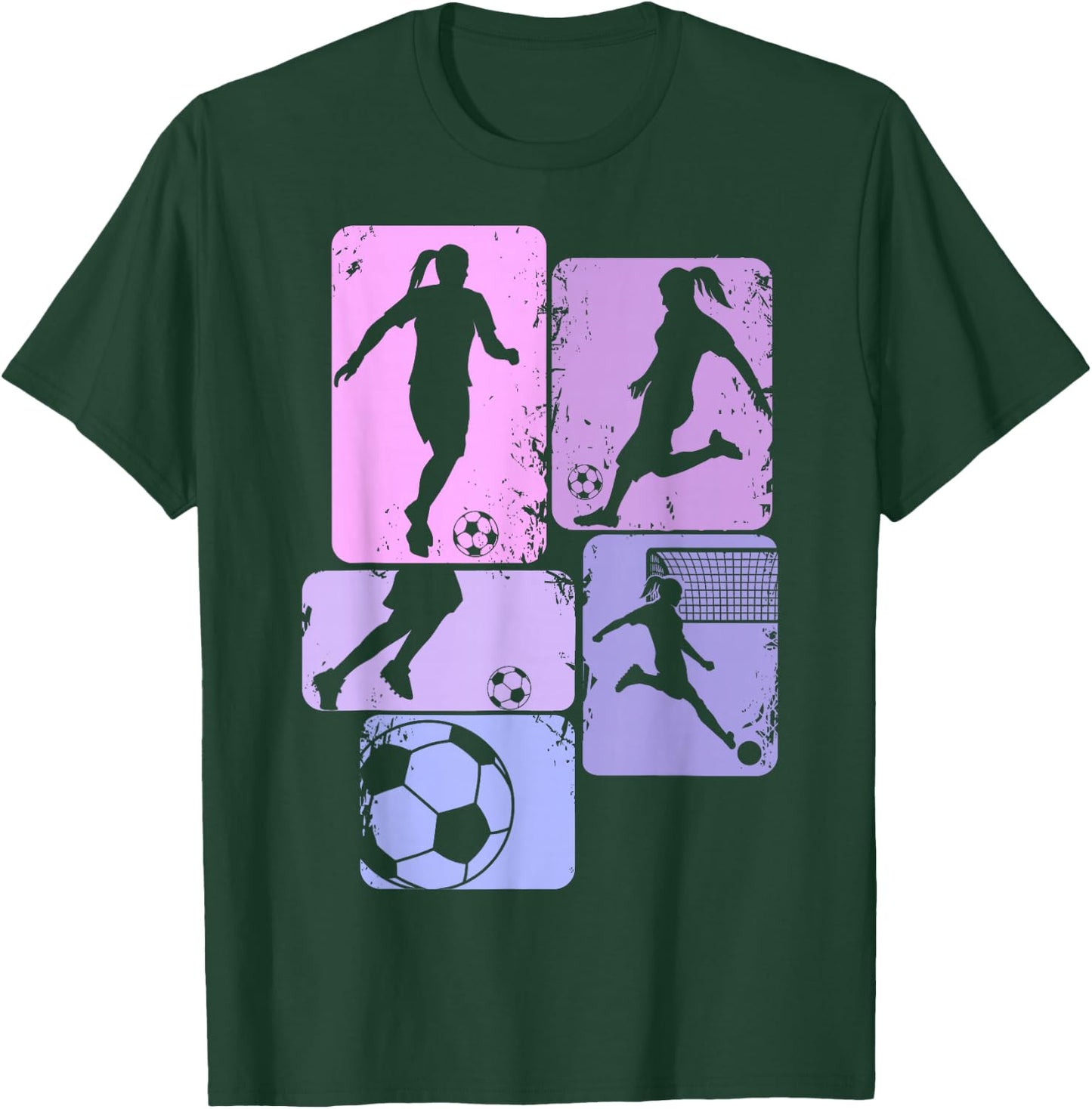 Fußball Mädchen Fußballerin Damen Fußballspielerin T-Shirt - T-Shirt | Forest