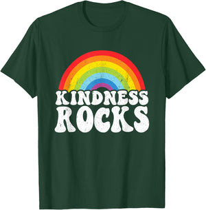 Sped-Lehrer Anti-Mobbing Hippie Regenbogen Freundlichkeit Rocks T-Shirt - T-Shirt | Forest