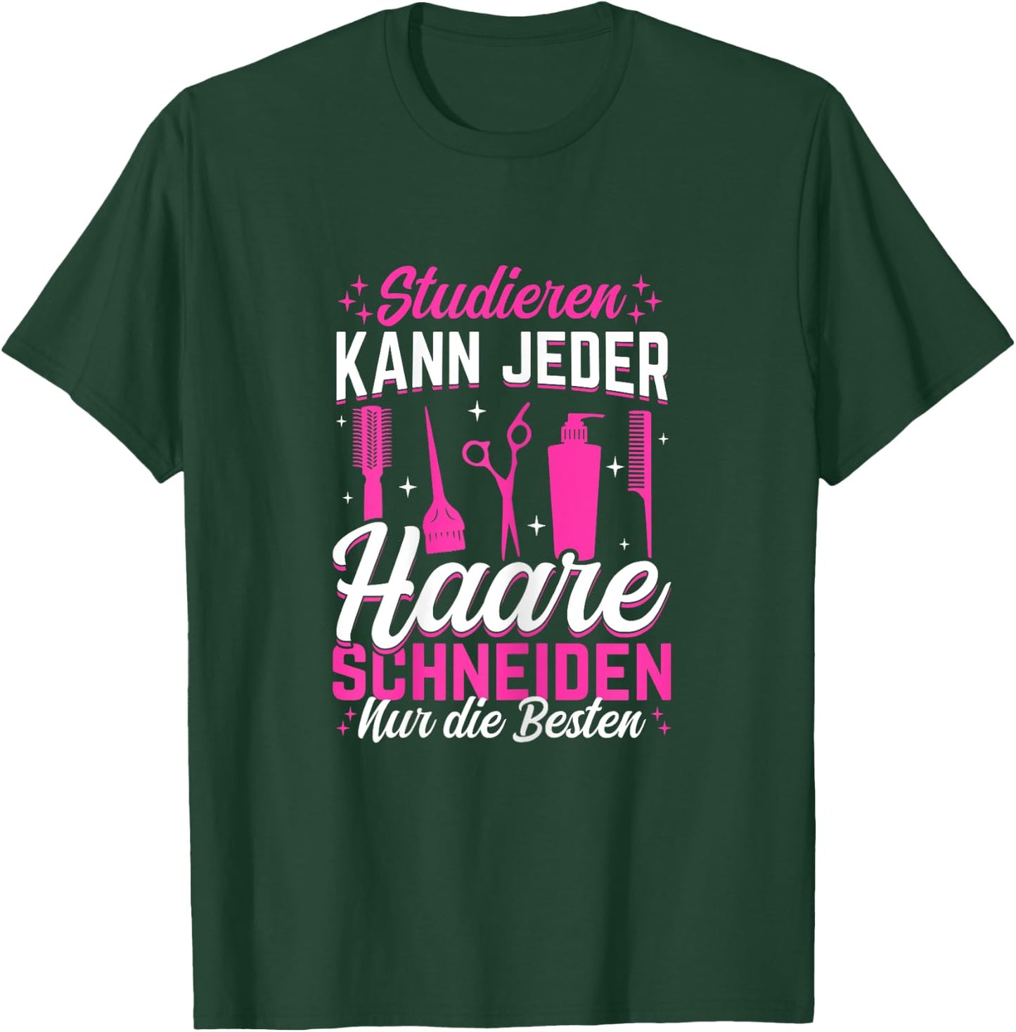 Women's hairdresser study can cut any hair only the best , black T-Shirt - T-Shirt | Forest