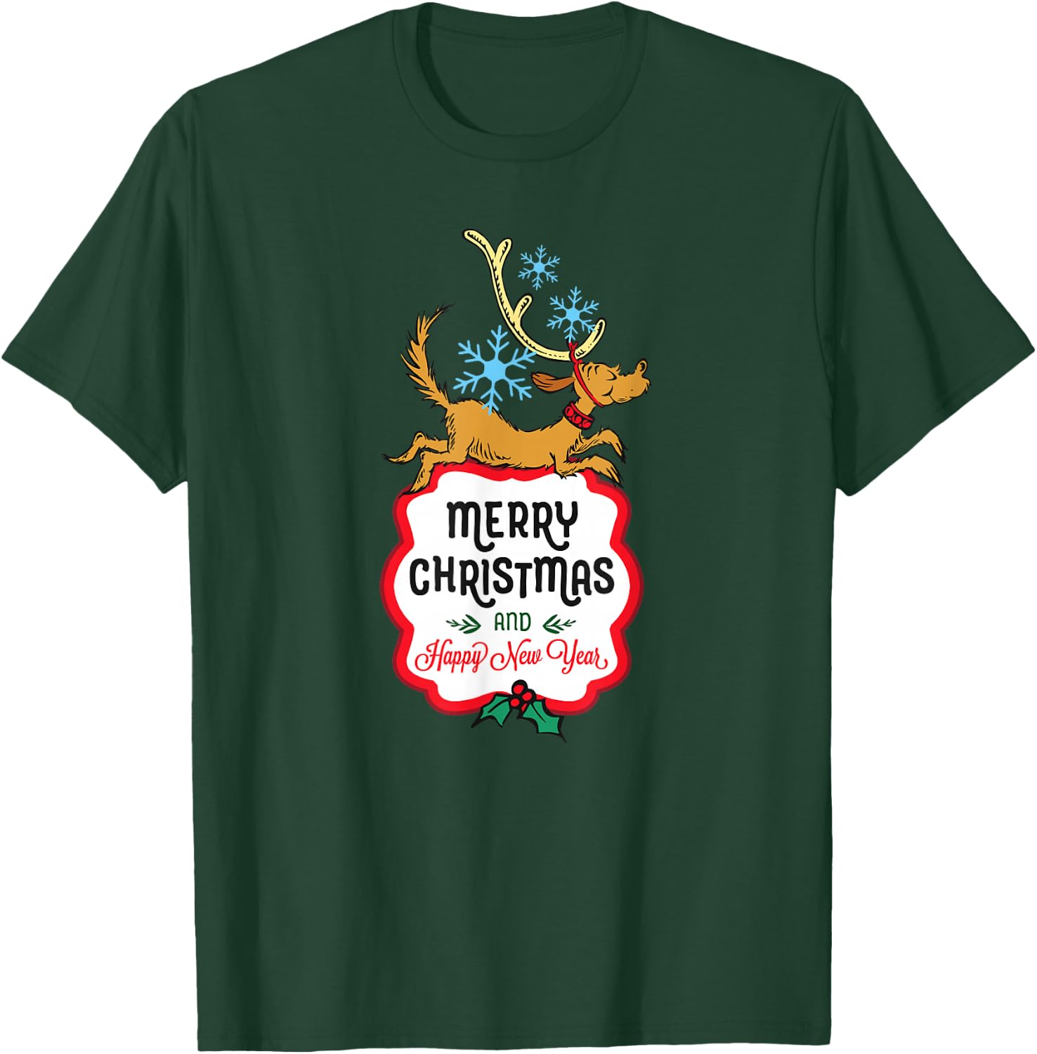 Dr. Seuss Happy New Year Max T-Shirt - T-Shirt | Forest