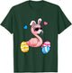 Cute Flamingo Bunny Ears Easter Day Boy Girl Kids T-Shirt - T-Shirt | Forest