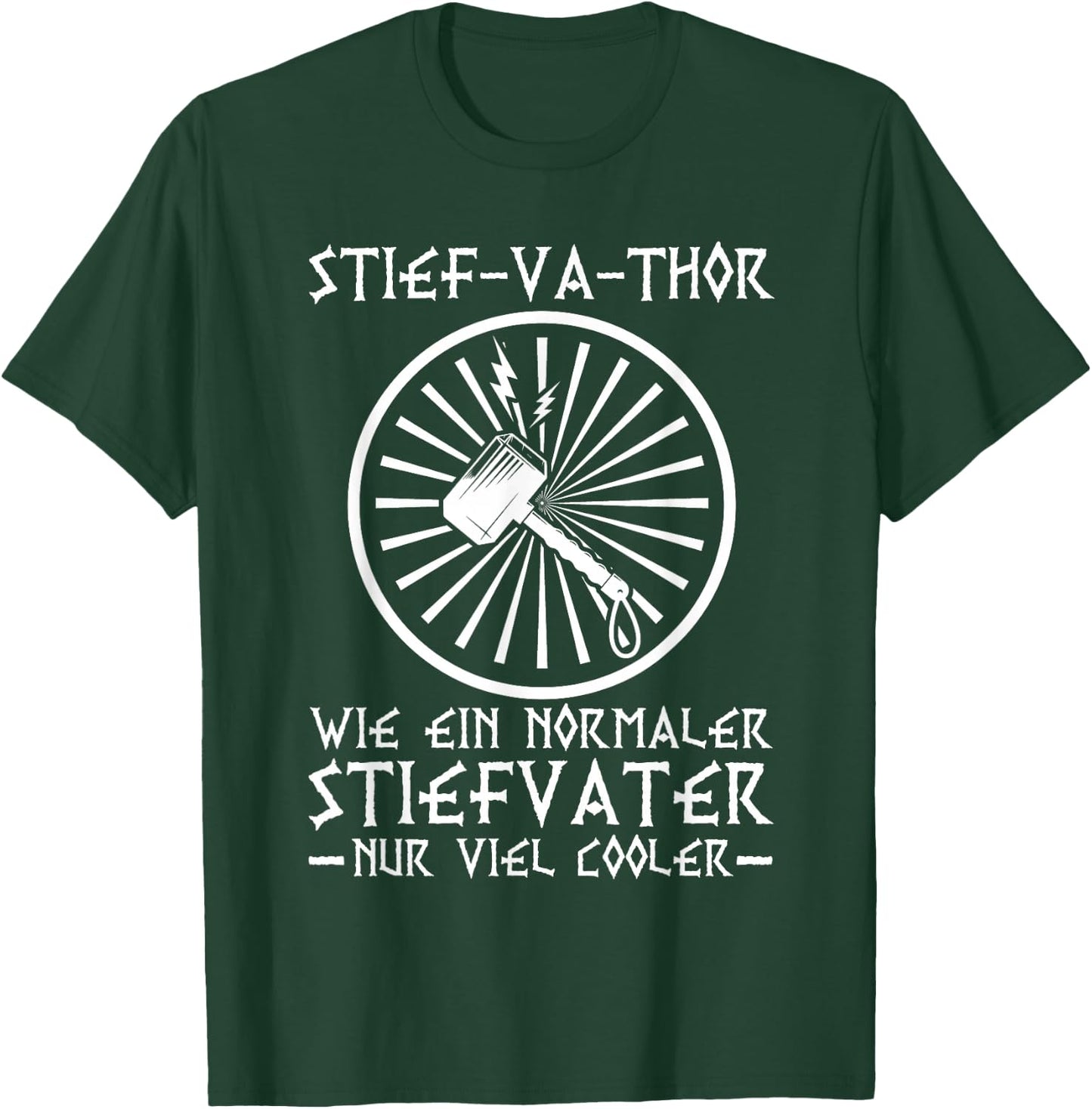 Bonus-Va-Thor Bonus Papa Wikinger Stiefvater Stiefpapa T-Shirt - T-Shirt | Forest