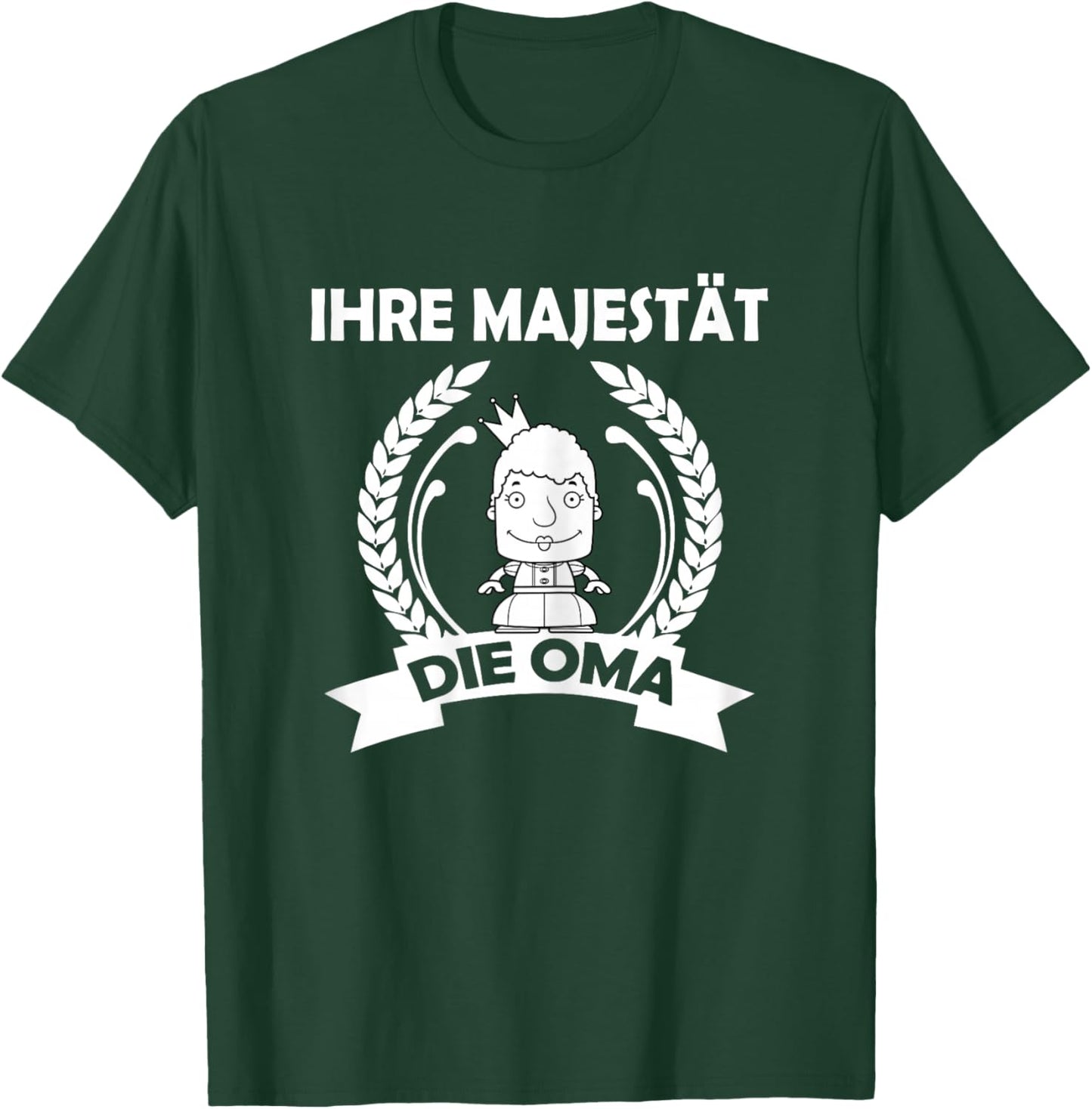 Women's "Ihre Majestät die Oma" [German, black T-Shirt - T-Shirt | Forest
