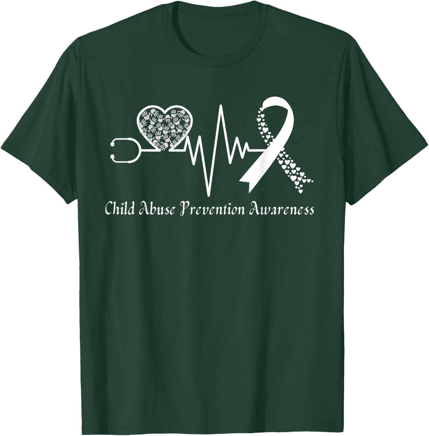 Child Abuse Prevention Awareness Month In April We Wear Blue T-Shirt - T-Shirt | Forest