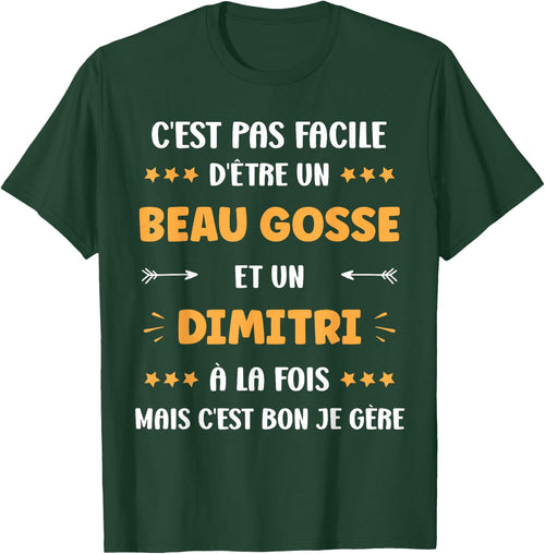 Beau gosse Super Dimitri boy name Humour Dimitri , Black, S