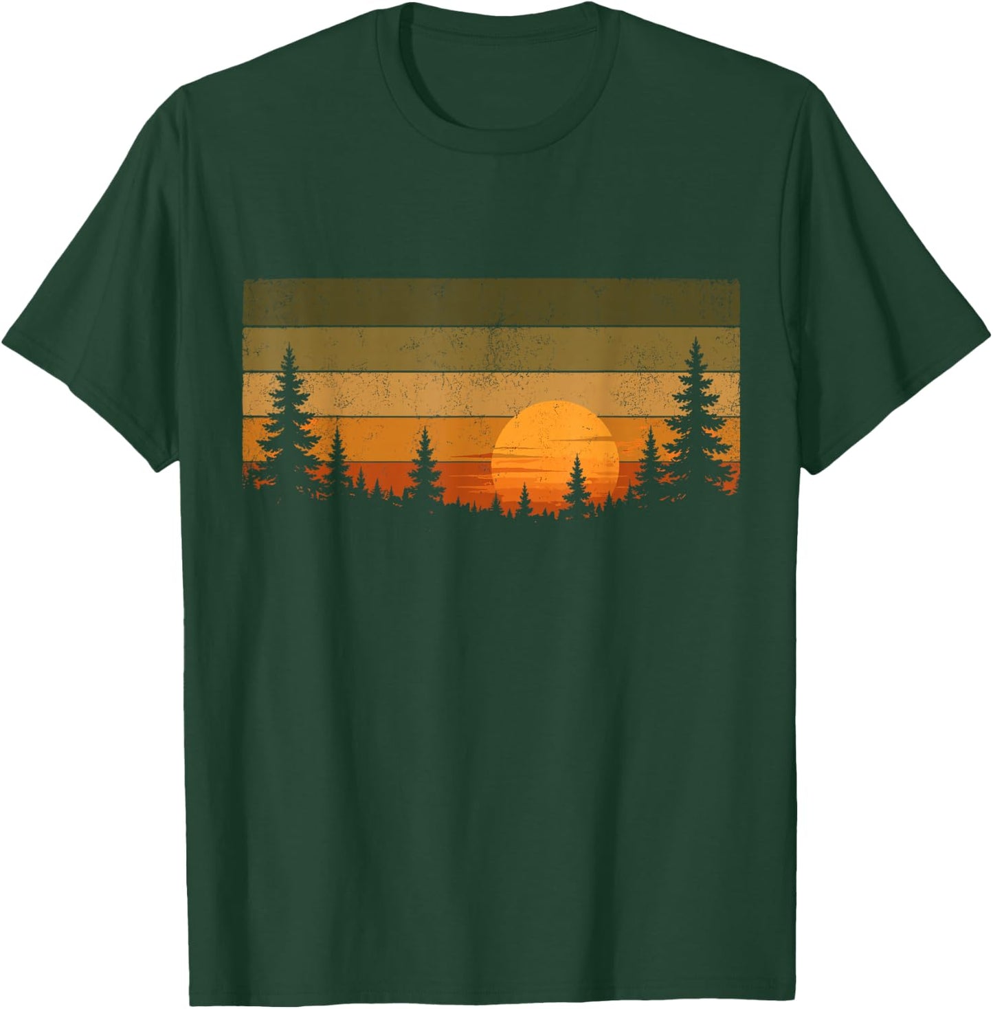 Forest Trees Wildlife Outdoors Nature Women Men Vintage T-Shirt - T-Shirt | Forest