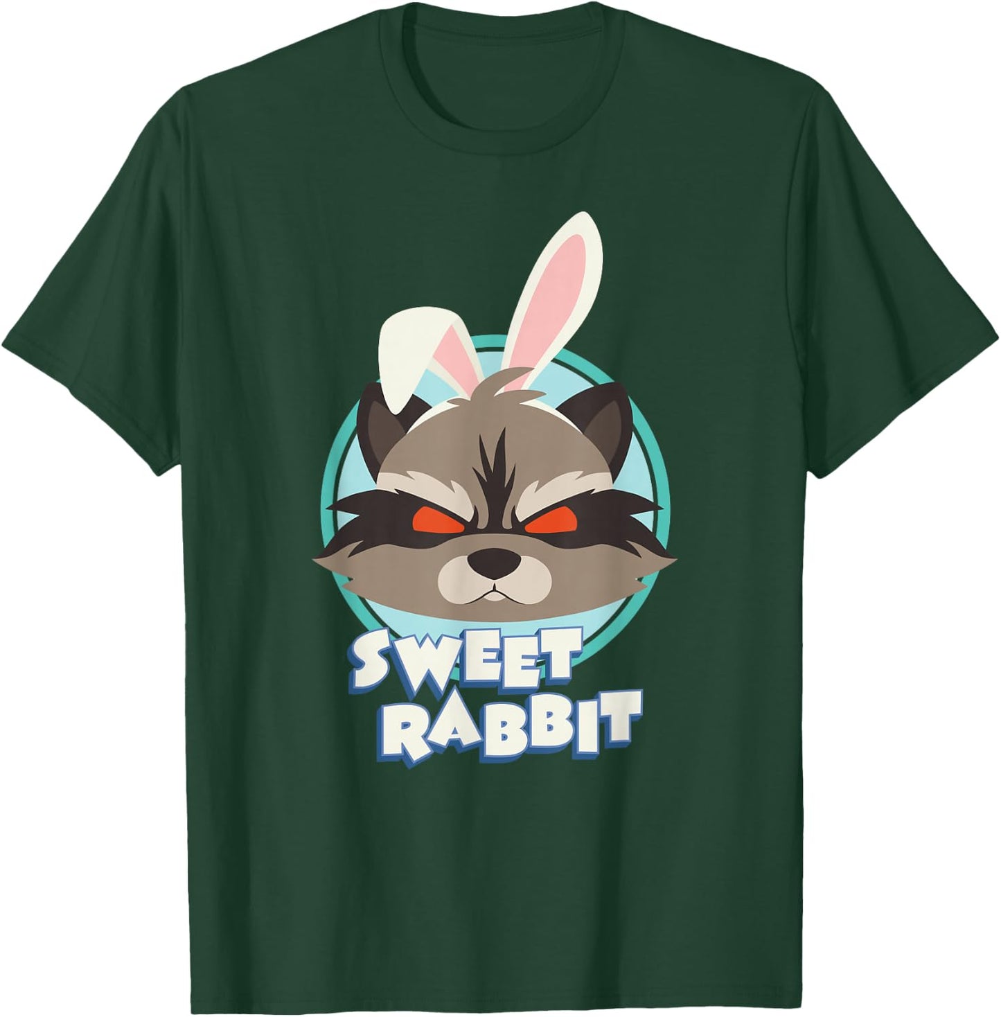 Marvel Rocket Raccoon Sweet Rabbit Easter Bunny T-Shirt - T-Shirt | Forest